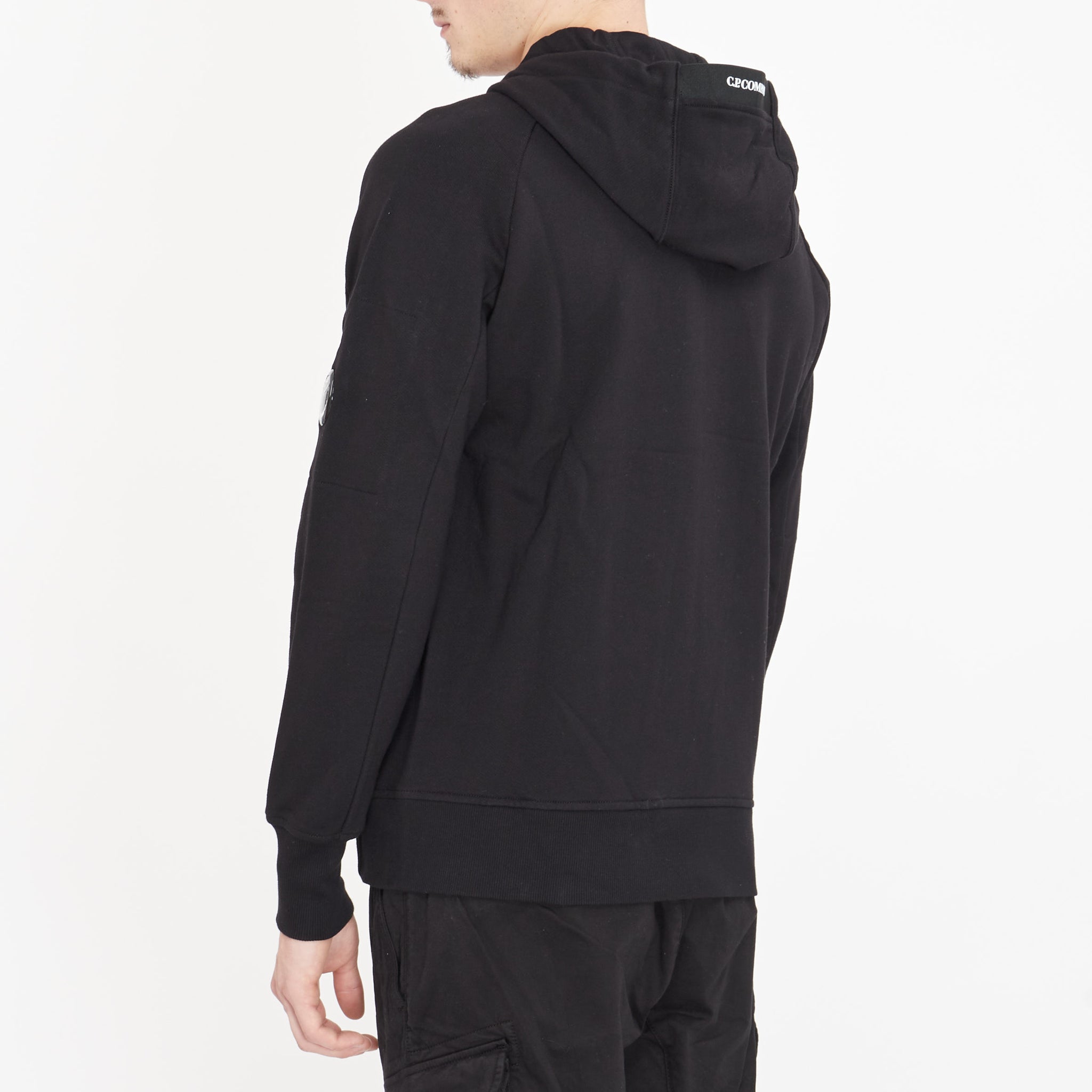 Gilet Cp Company Diagonal Raised Fleece Lens Noir