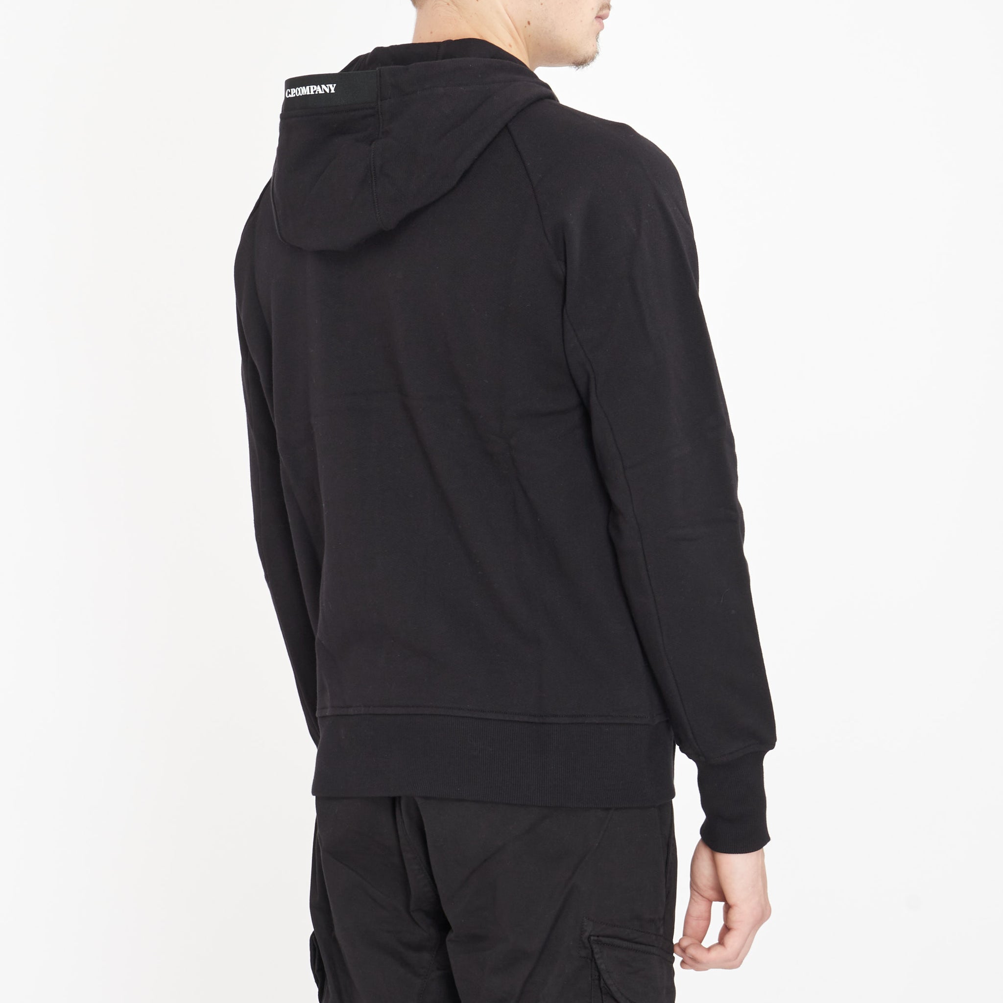 Gilet Cp Company Diagonal Raised Fleece Lens Noir