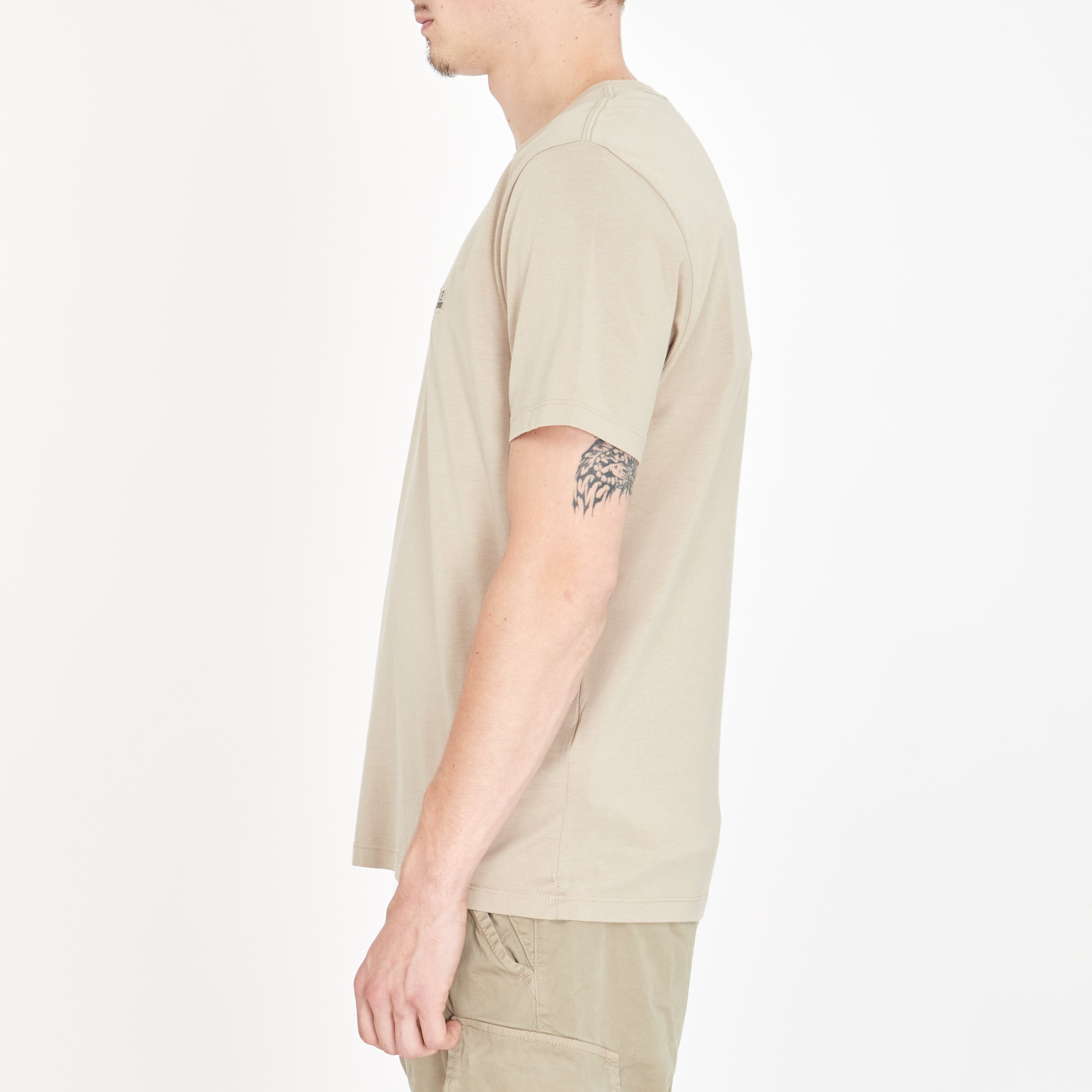 T-Shirt Cp Company Jersey Beige