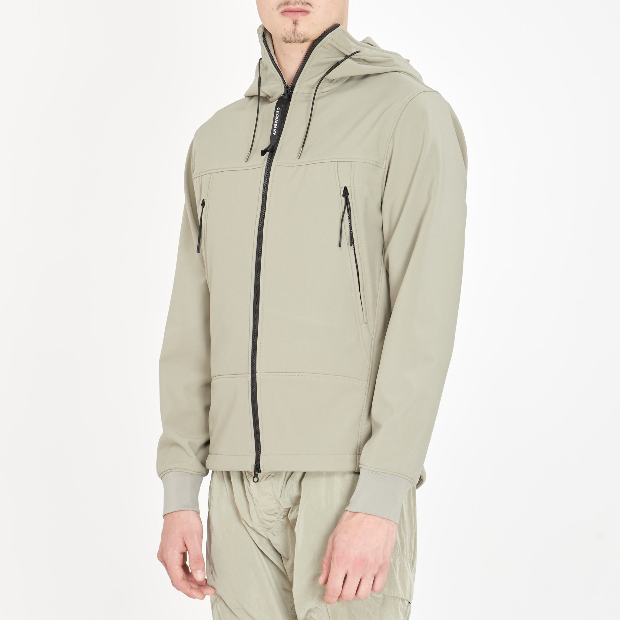 Veste Cp Company Shell-R Goggle Beige