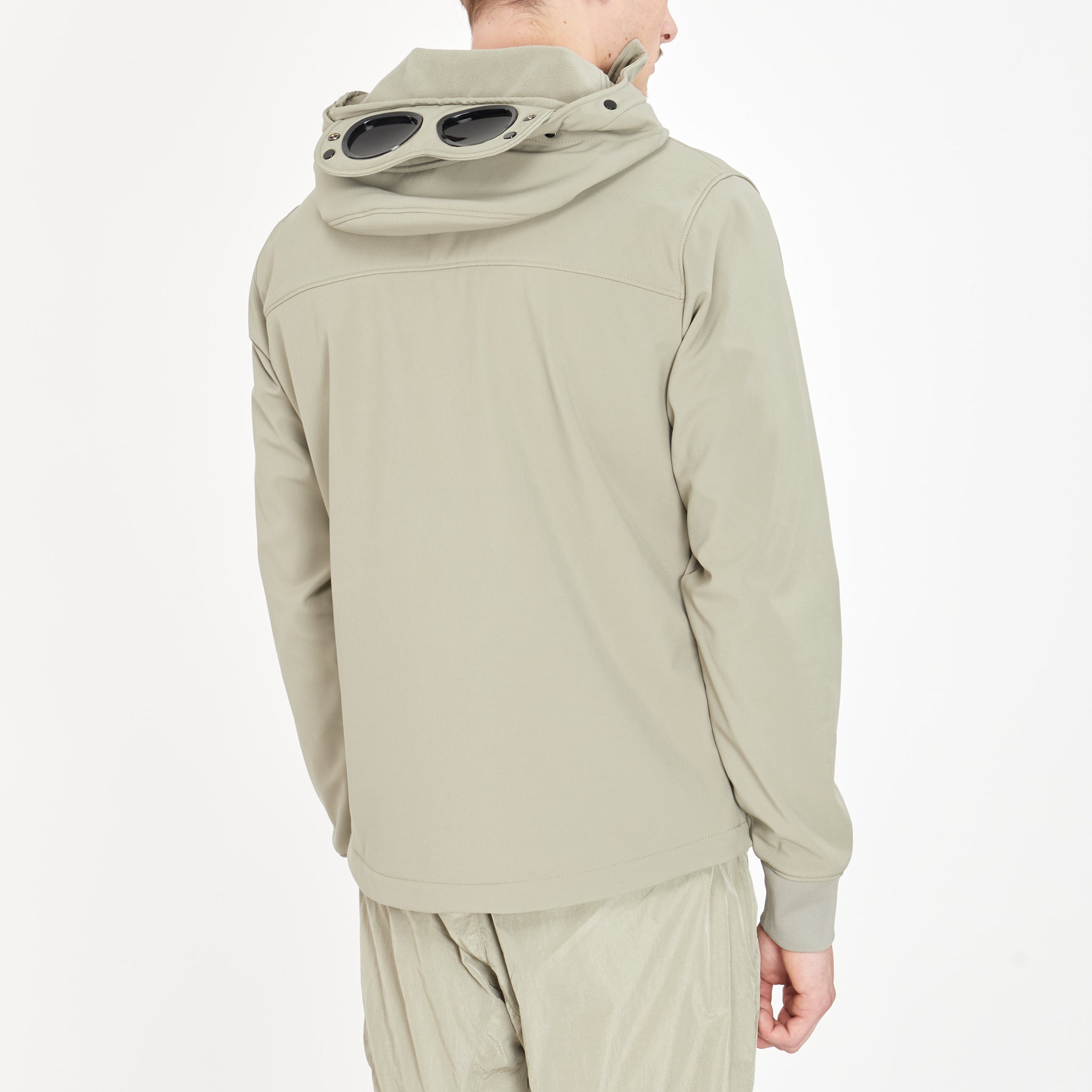 Veste Cp Company Shell-R Goggle Beige