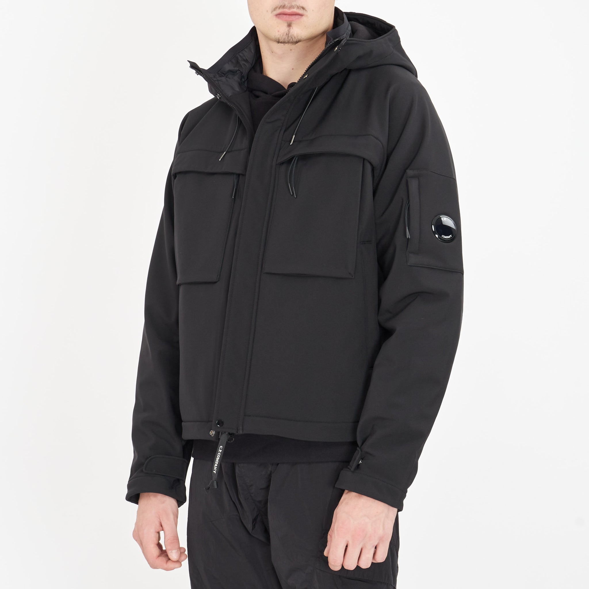Veste Cp Company Shell-R Hooded Utilitaire Noir