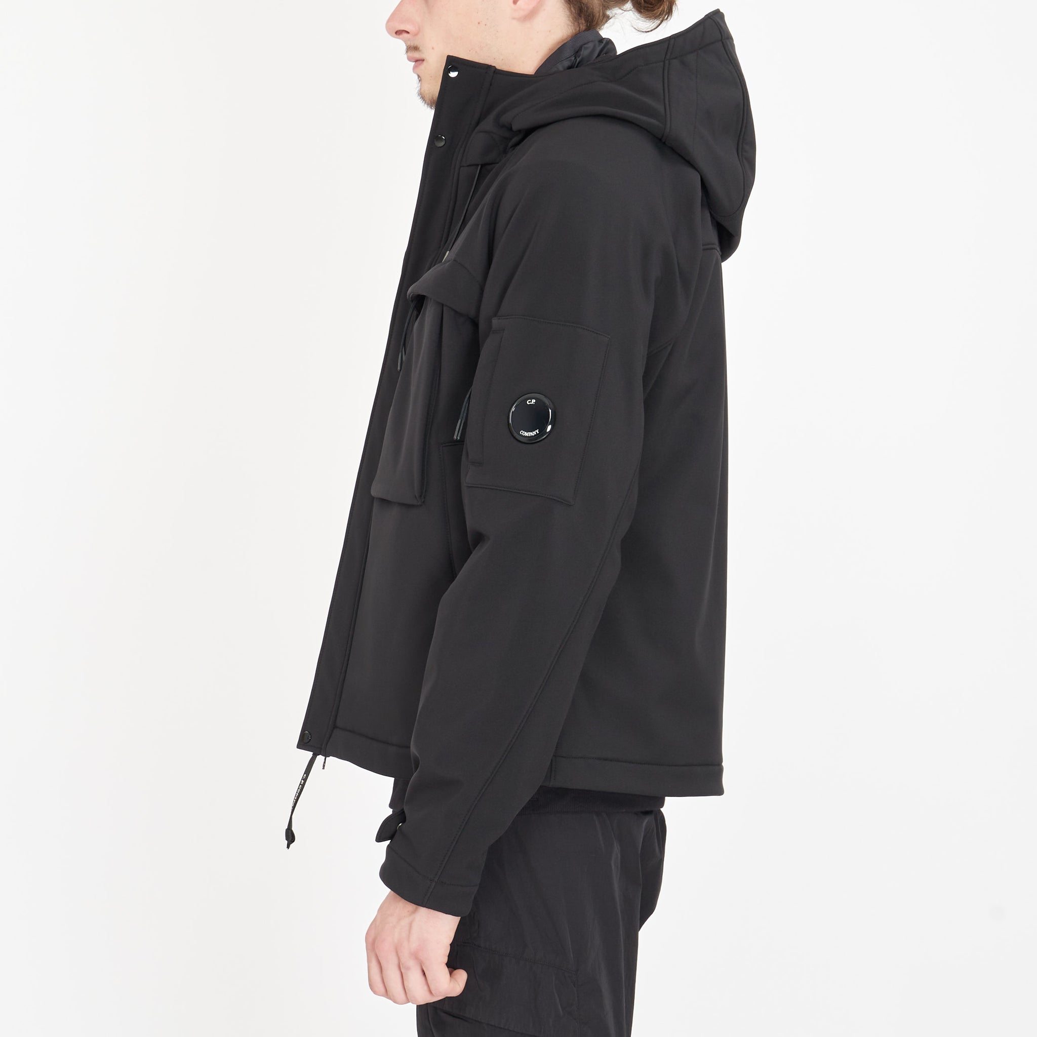 Veste Cp Company Shell-R Hooded Utilitaire Noir