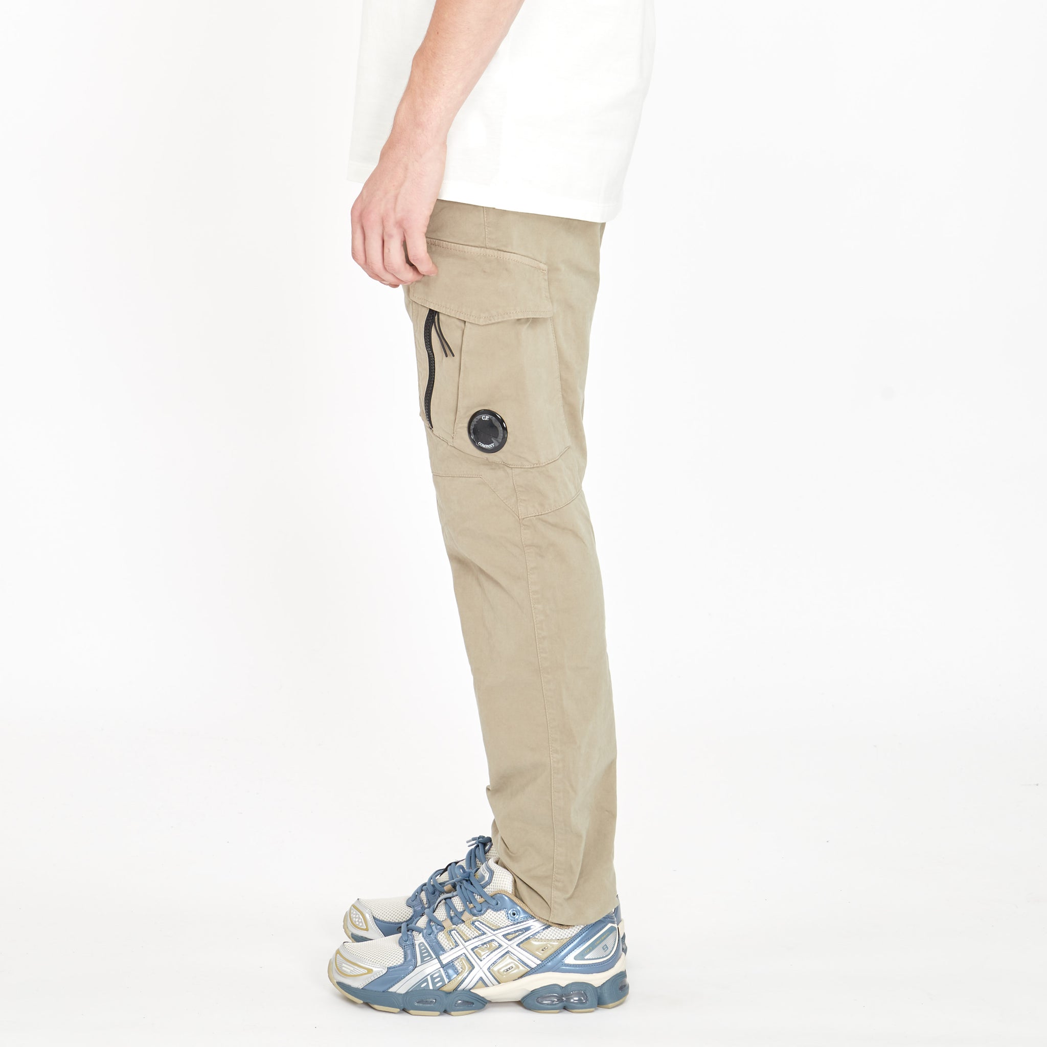 Pantalon Cargo Cp Company Stretch Sateen Ergonomic Sauge