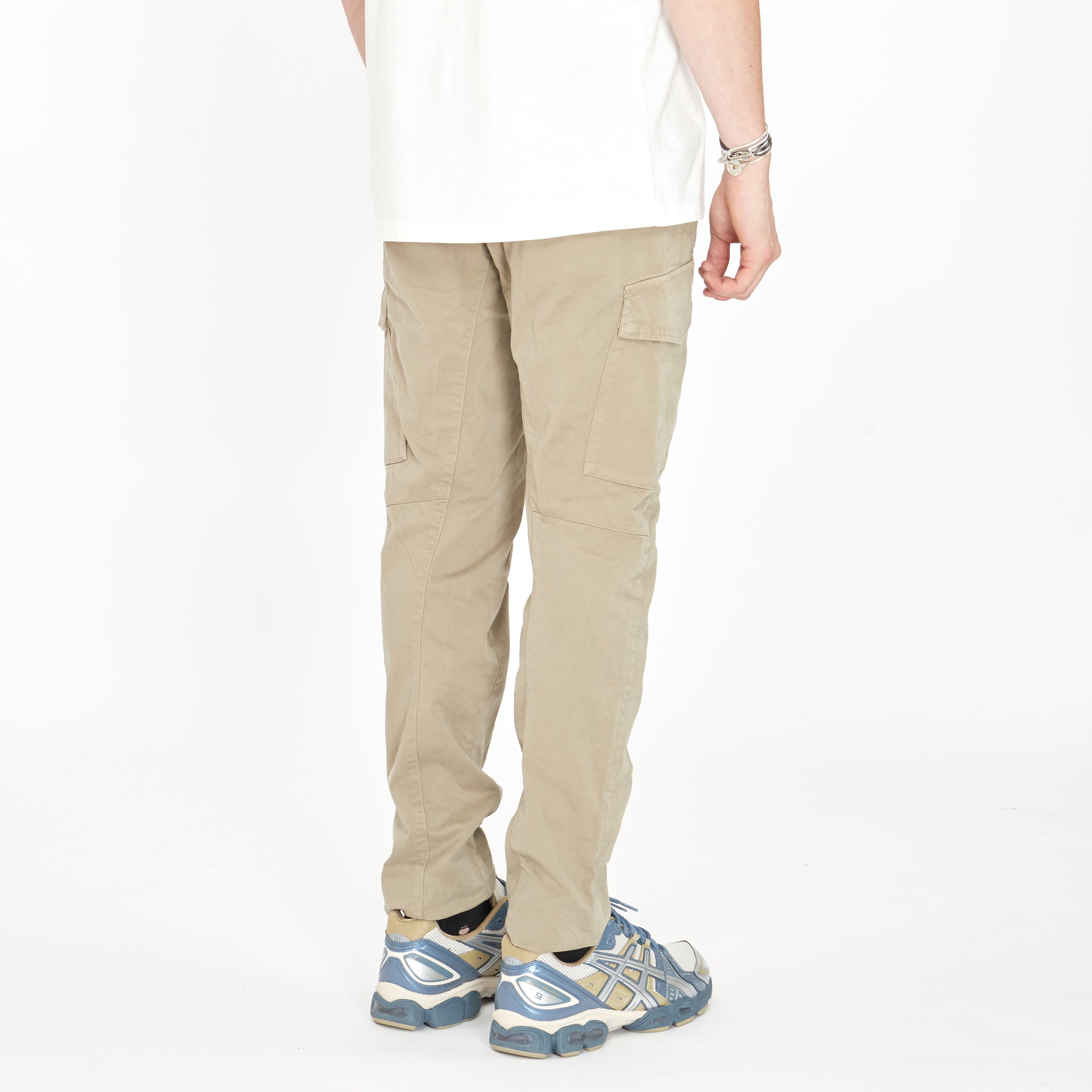 Pantalon Cargo Cp Company Stretch Sateen Ergonomic Sauge