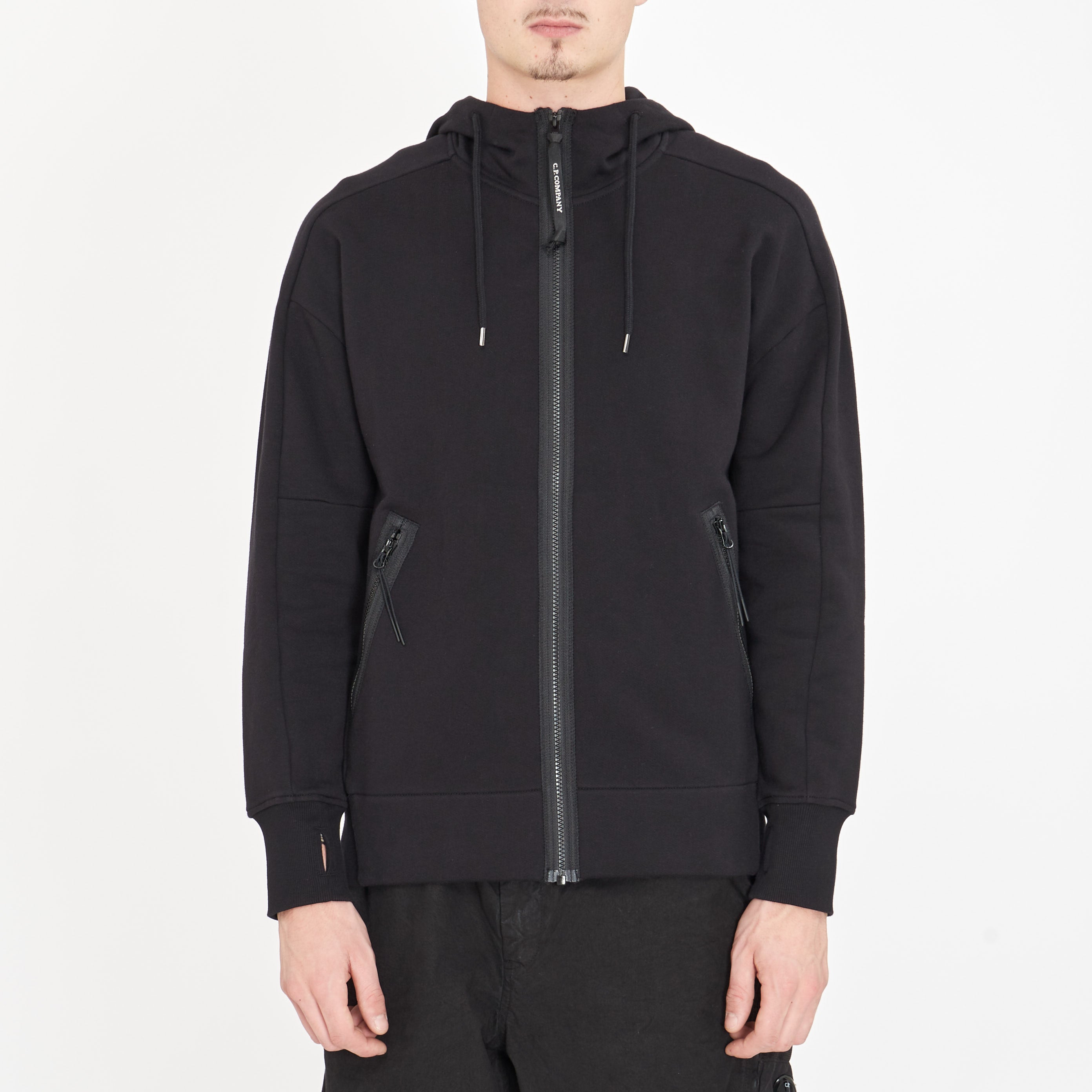 Gilet Cp Company Diagonal Raised Fleece Goggle Noir