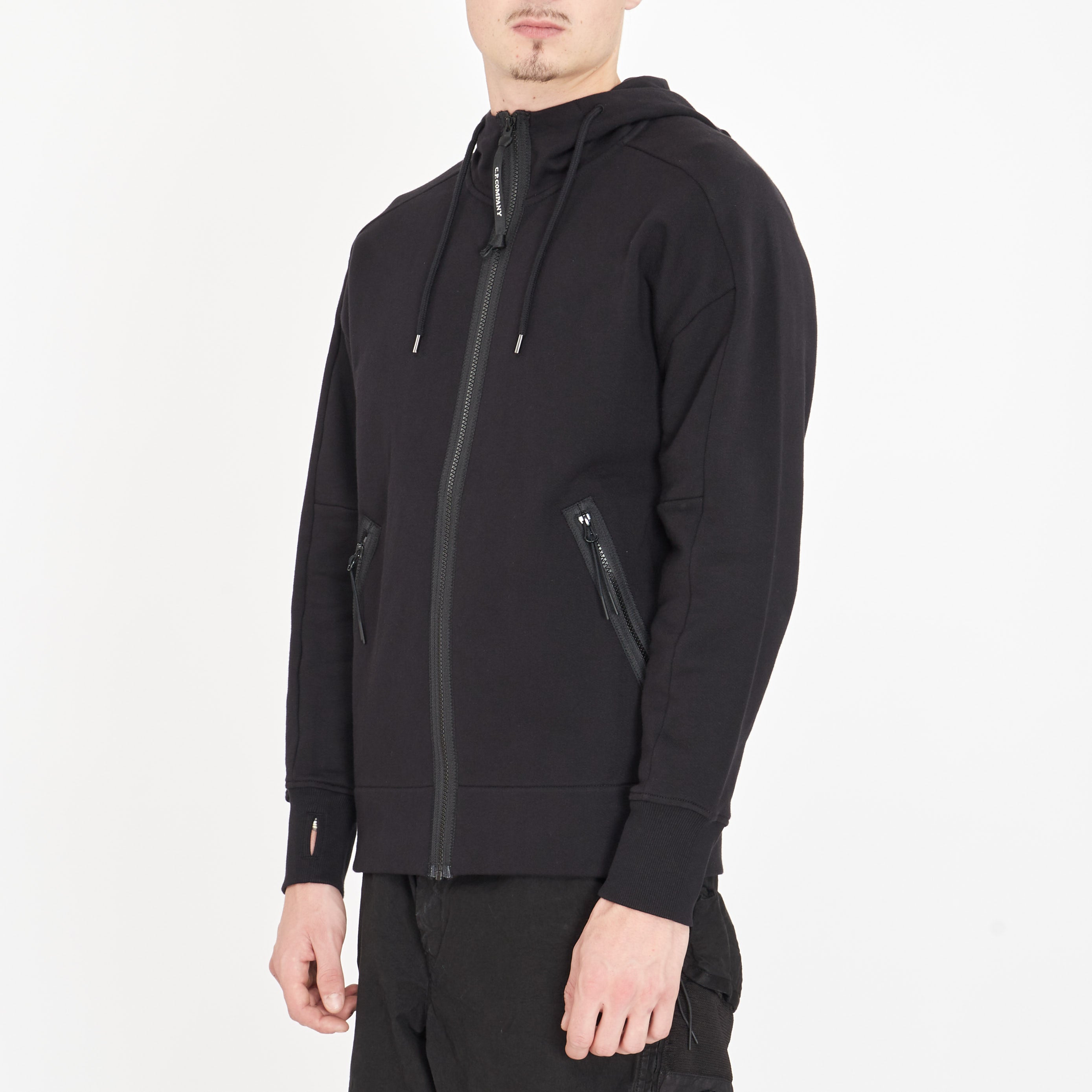 Gilet C.P. Company Diagonal Raised Fleece Goggle Noir