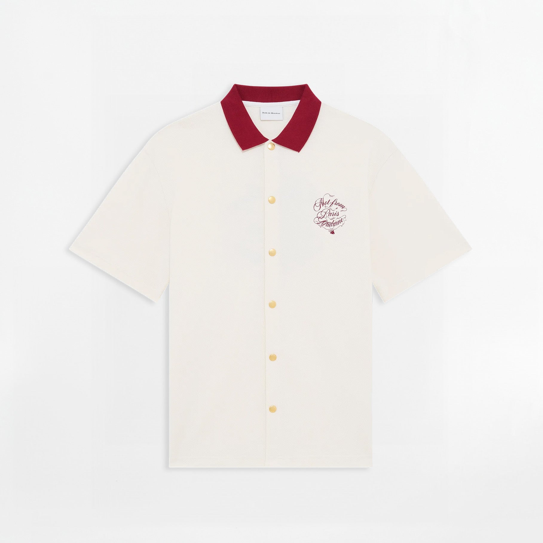 La Chemise Piquée Slogan Vignes Drôle De Monsieur