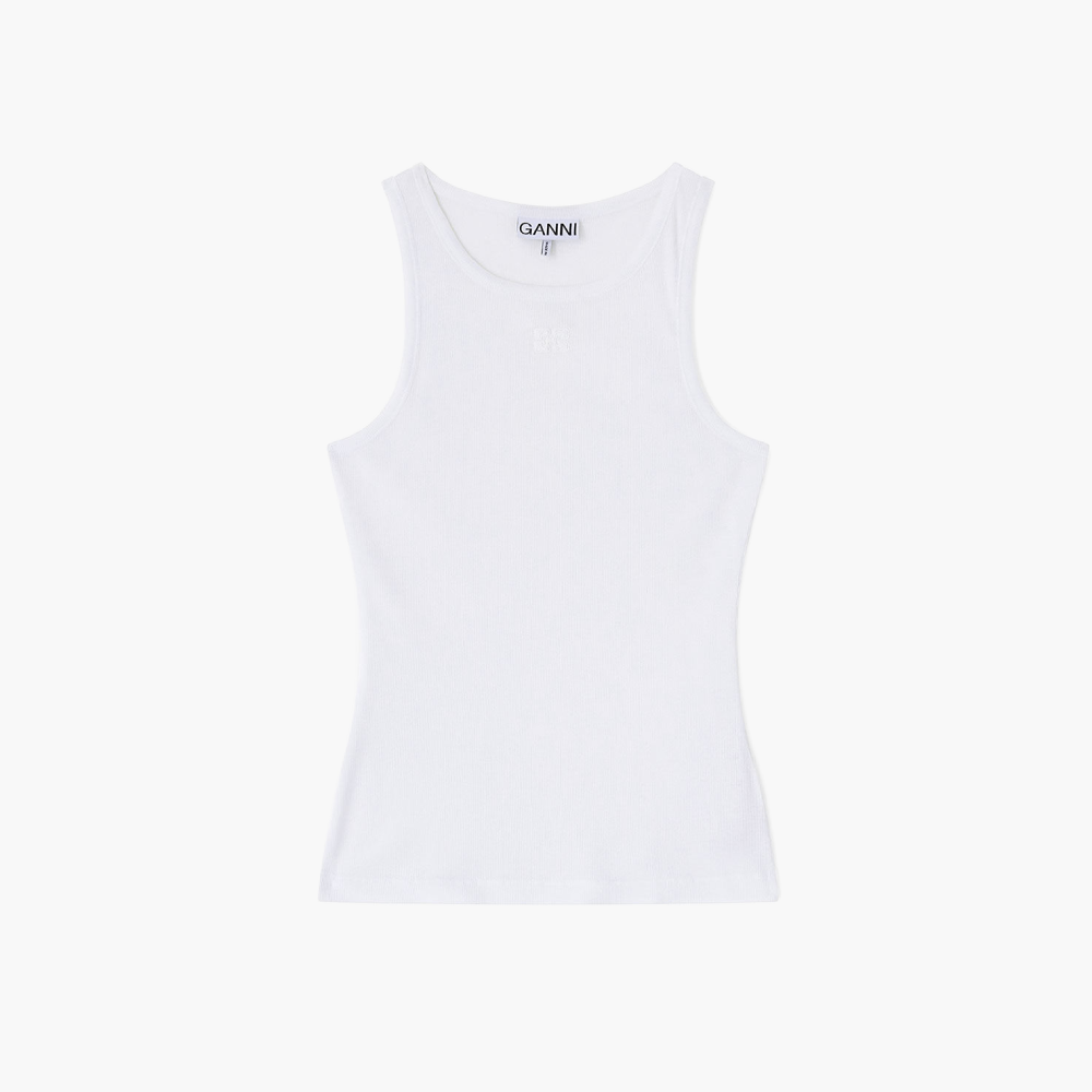 Débardeur côtelé en coton doux