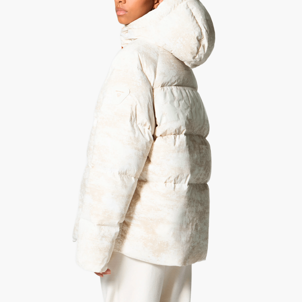 Doudoune oversize Azael Print — Brume