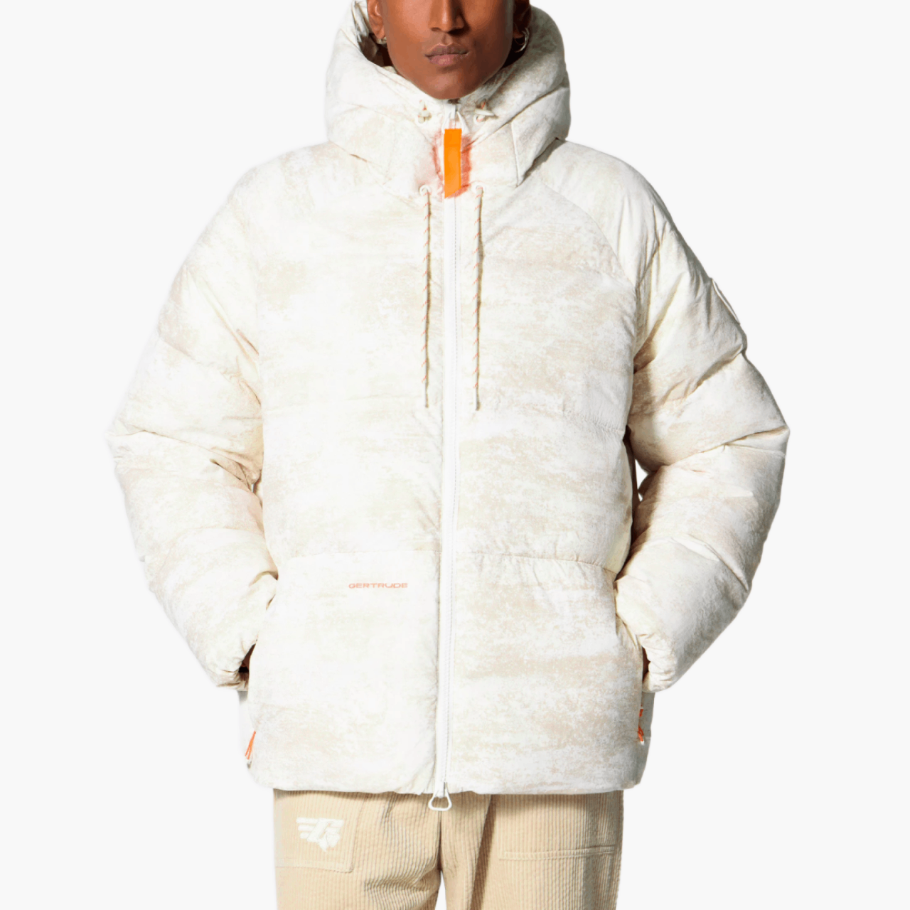 Doudoune oversize Azael Print — Brume