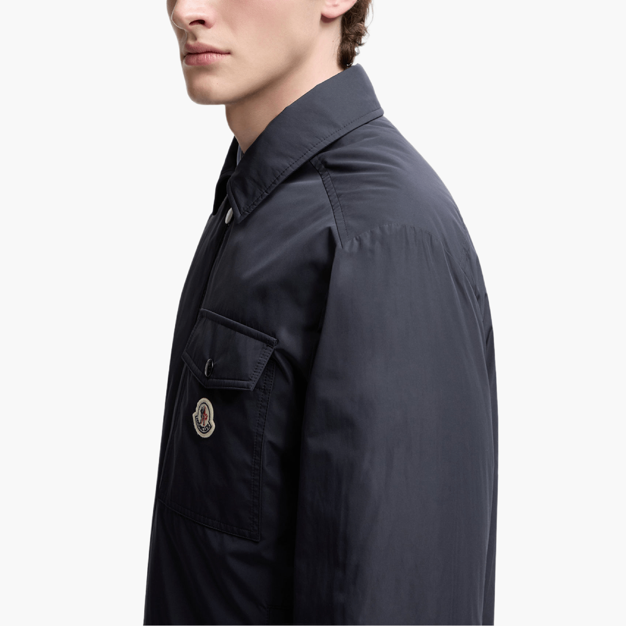 Doudoune chemise Moncler Vigeon bleue