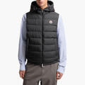 Marseillan sleeveless down jacket — Black