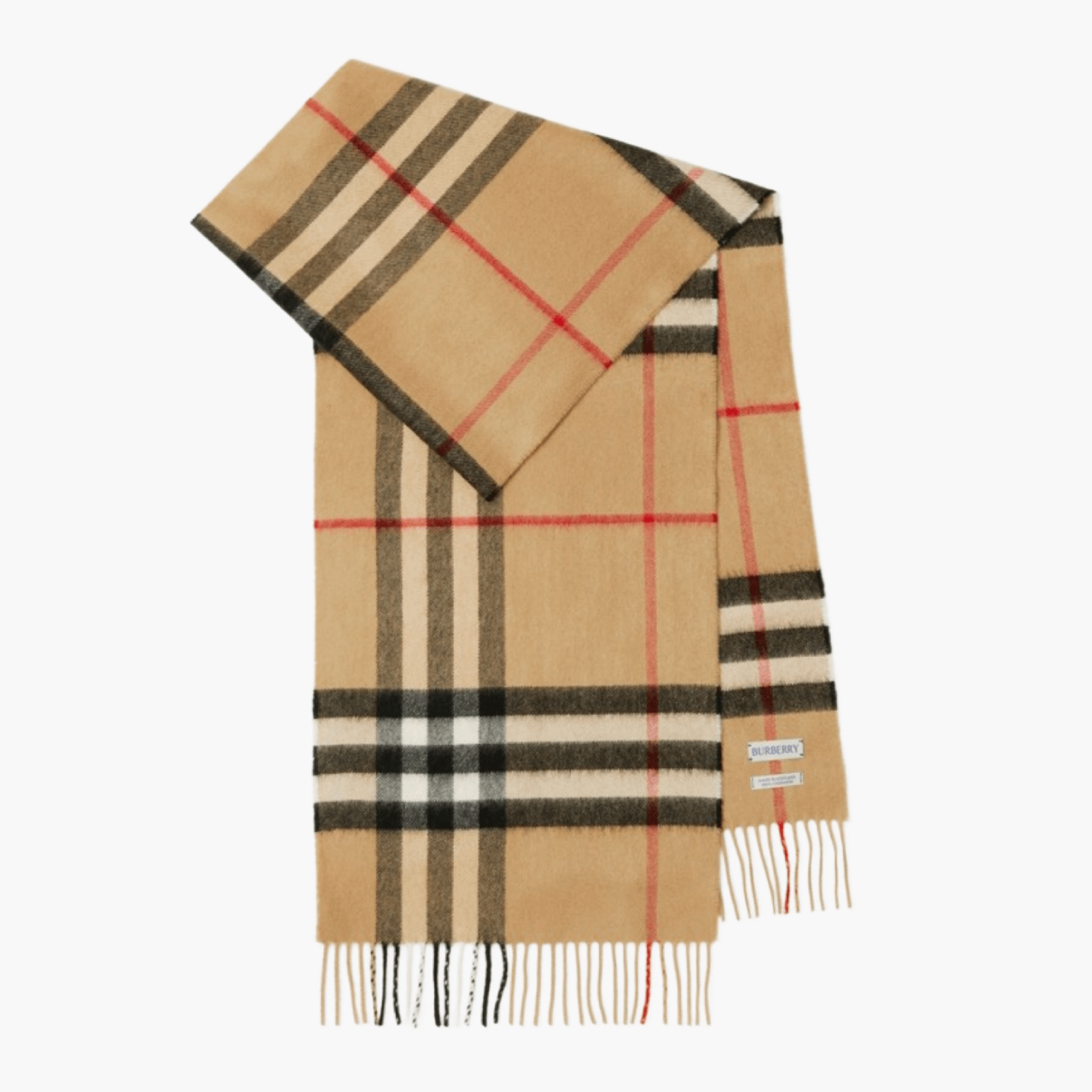 Écharpe Burberry Check cachemire Beige