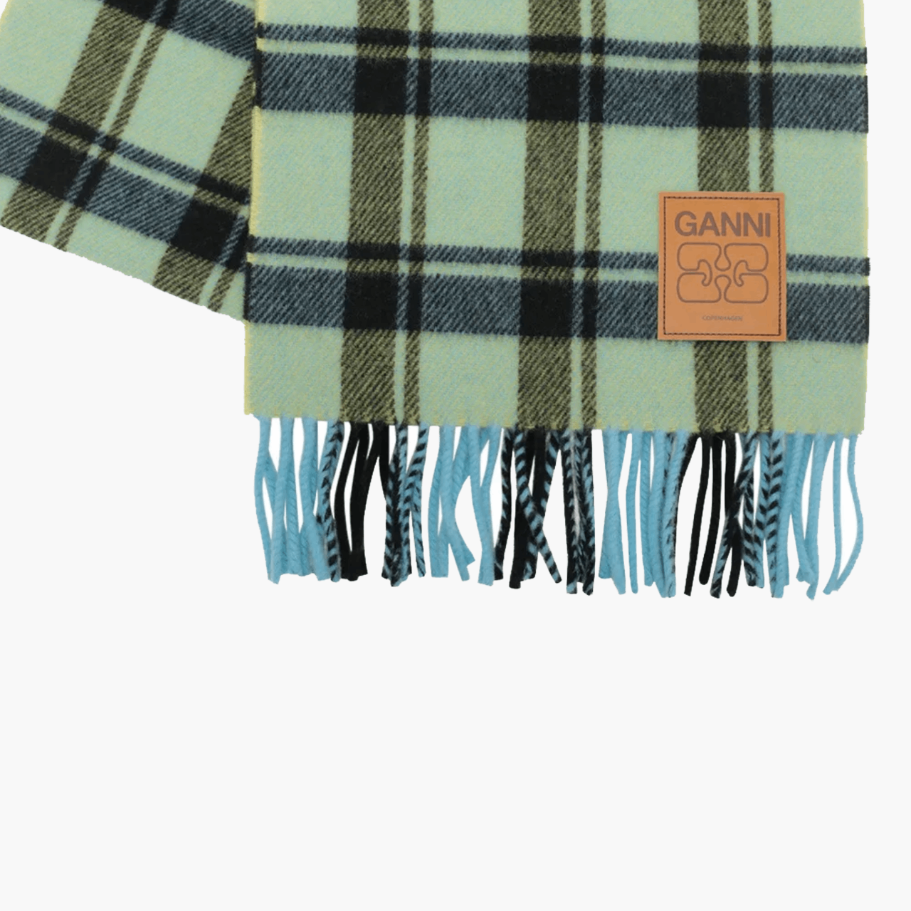 Écharpe Ganni Check Double Face