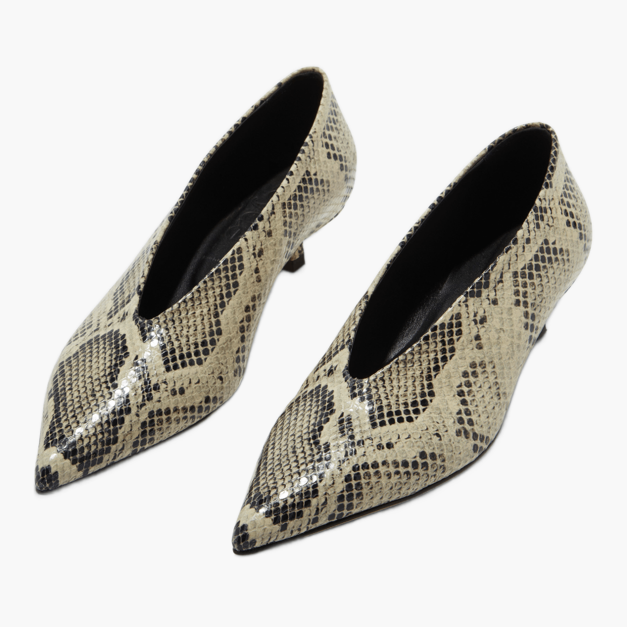 Escarpins Aeyde Clara Creamy Snake