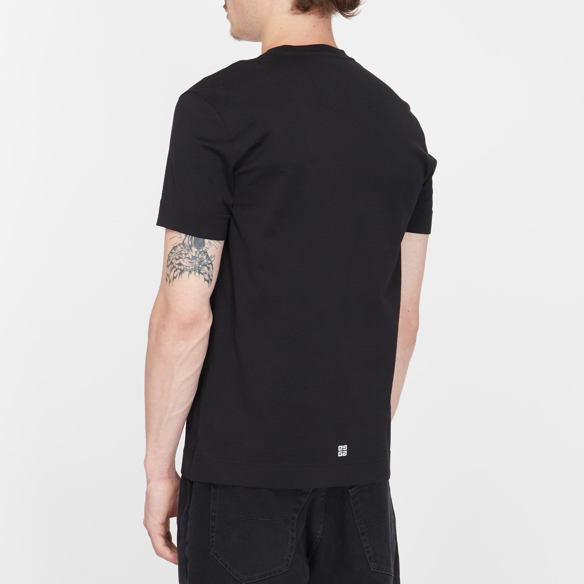 Tee Shirt Givenchy Slim à Logo Noir