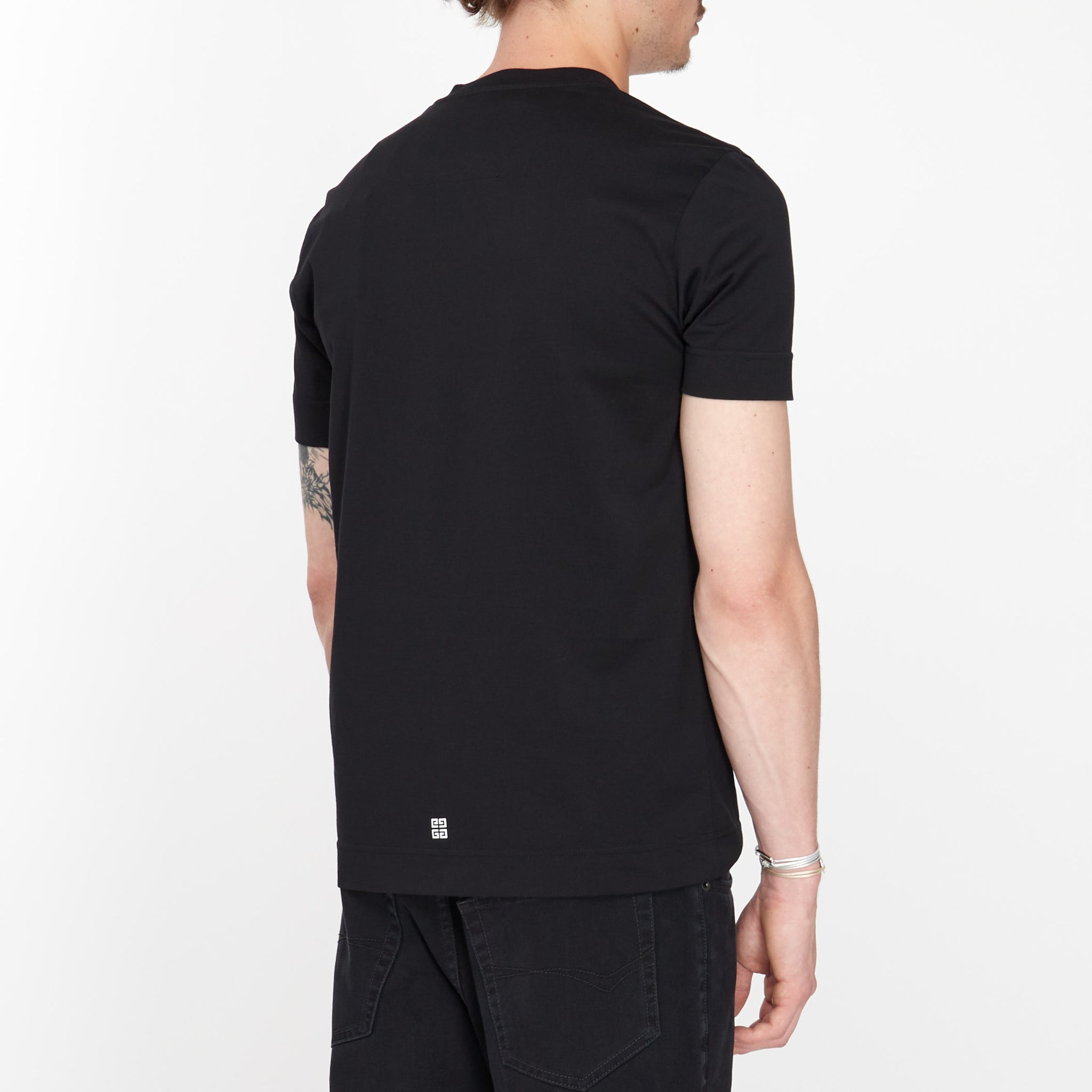 Tee Shirt Givenchy Slim à Logo Noir
