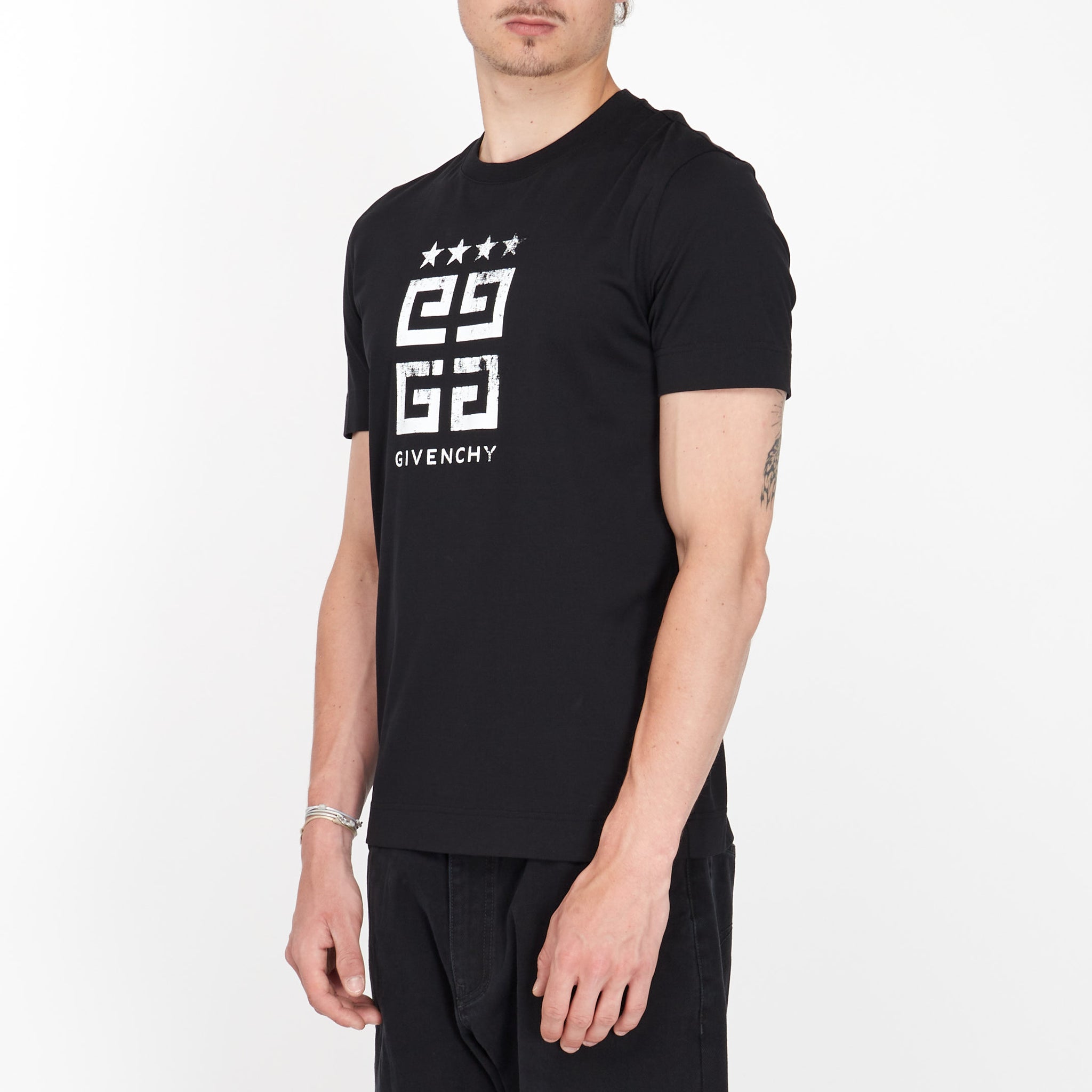 Tee Shirt Givenchy Slim 4G Noir