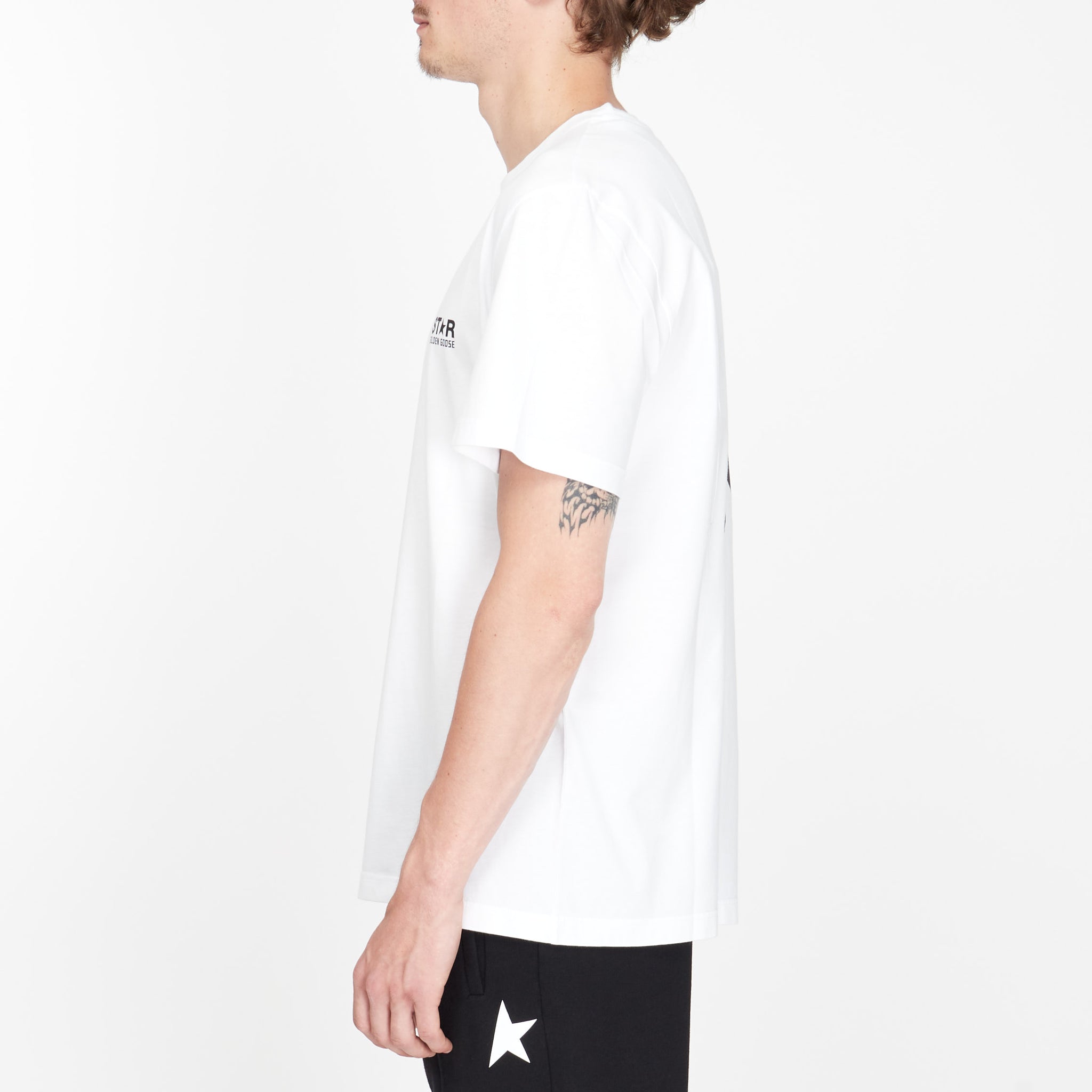 Tee Shirt Golden Goose à Logo Étoile Noir