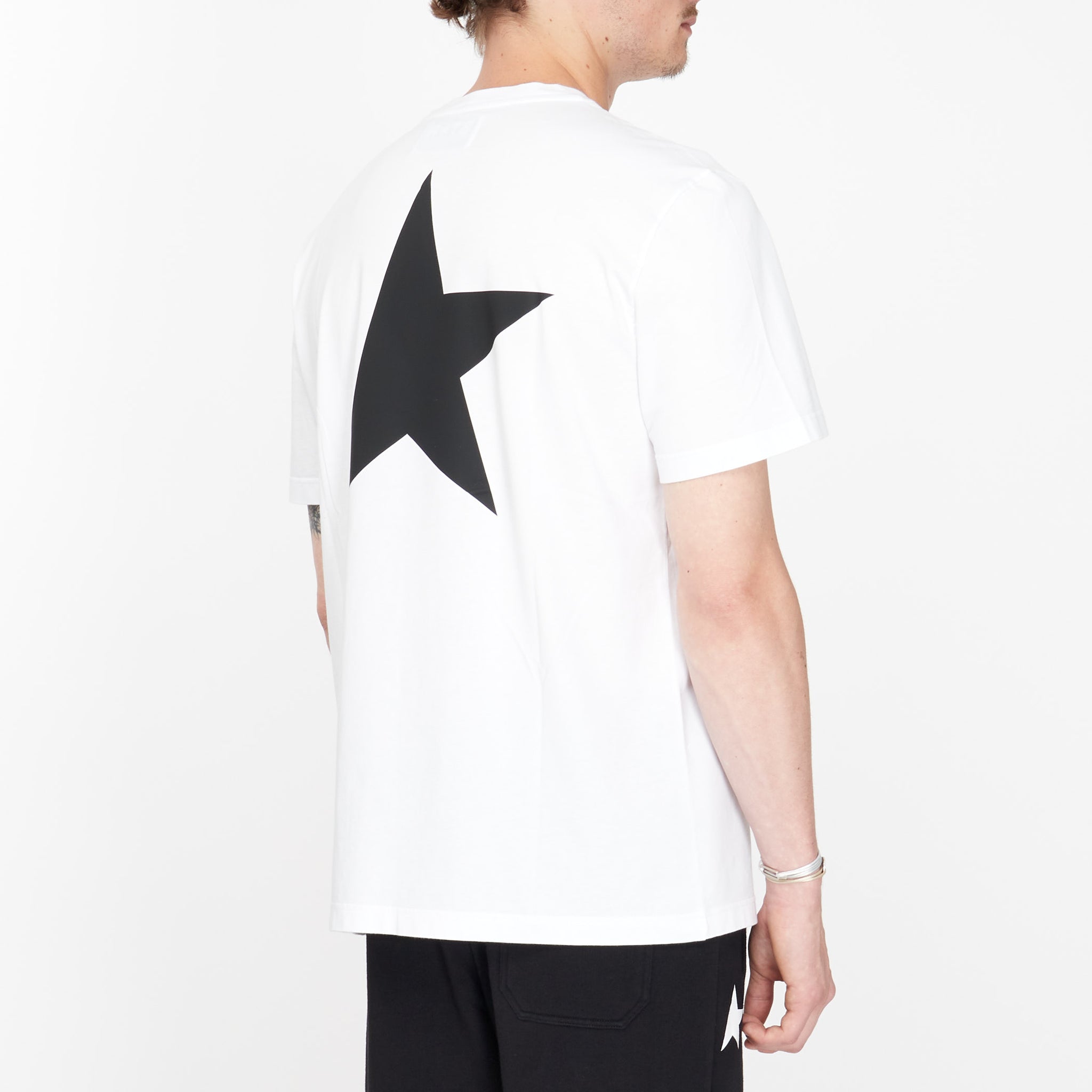 Tee Shirt Golden Goose à Logo Étoile Noir