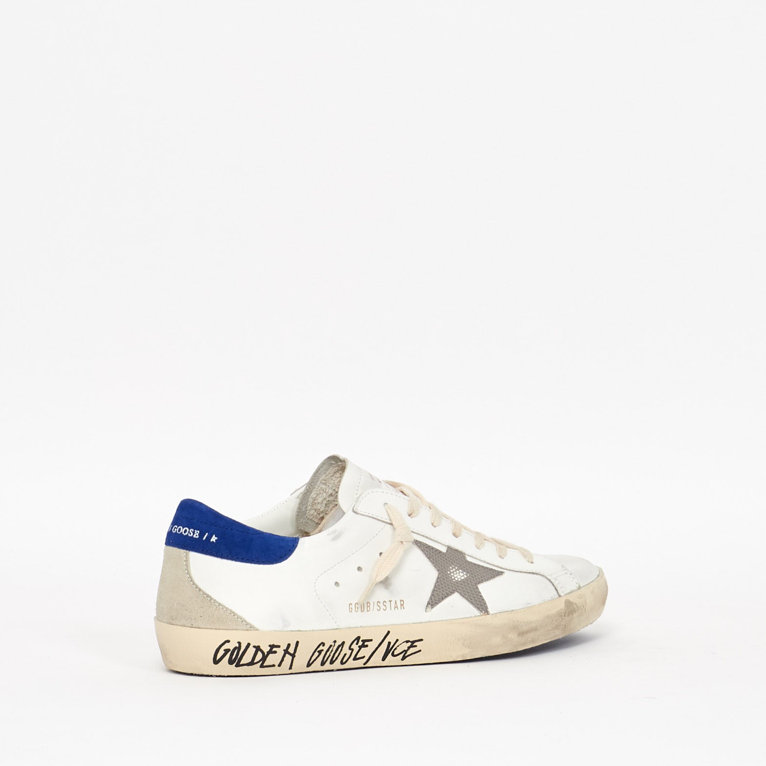 Sneakers Golden Goose Superstar Bleu et Dessin