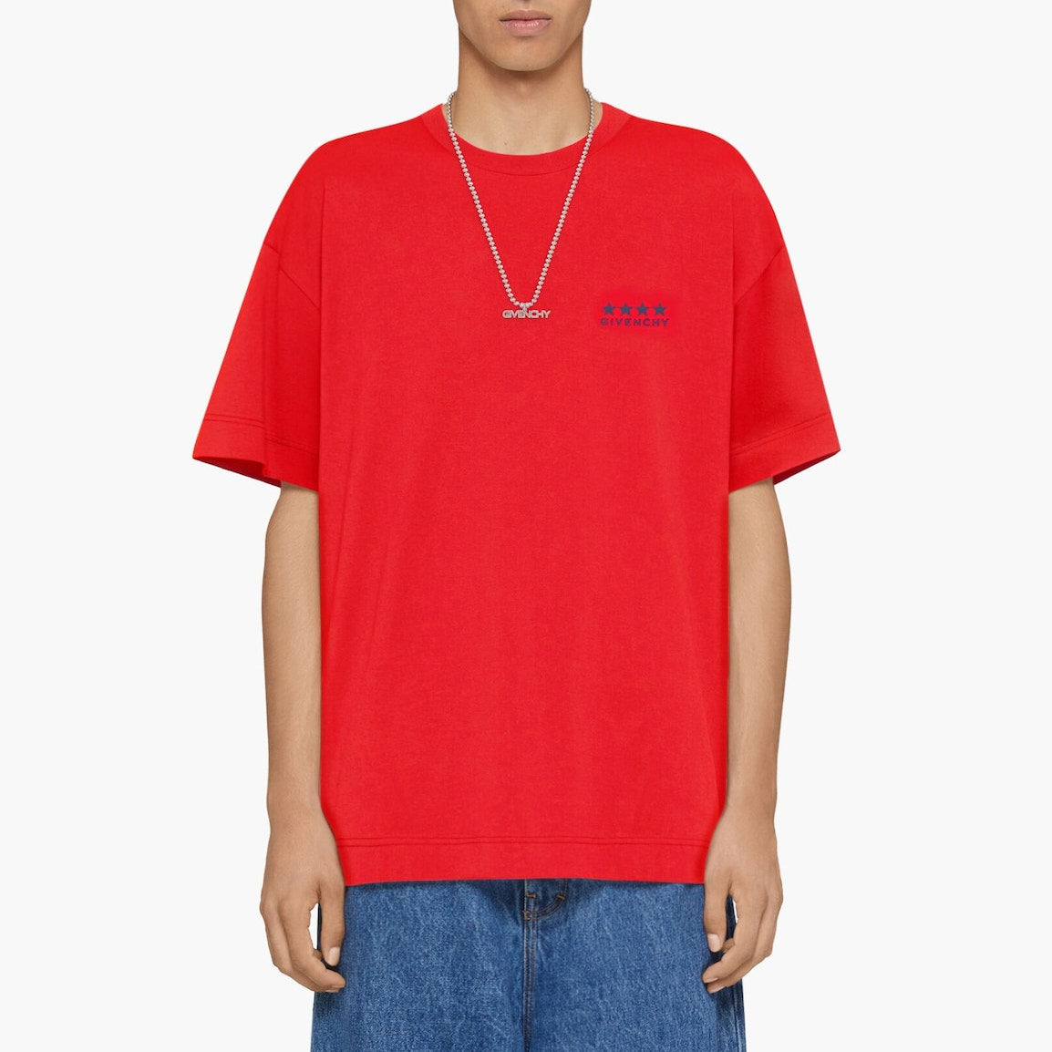 T-shirt Givenchy en Coton 4G Rouge