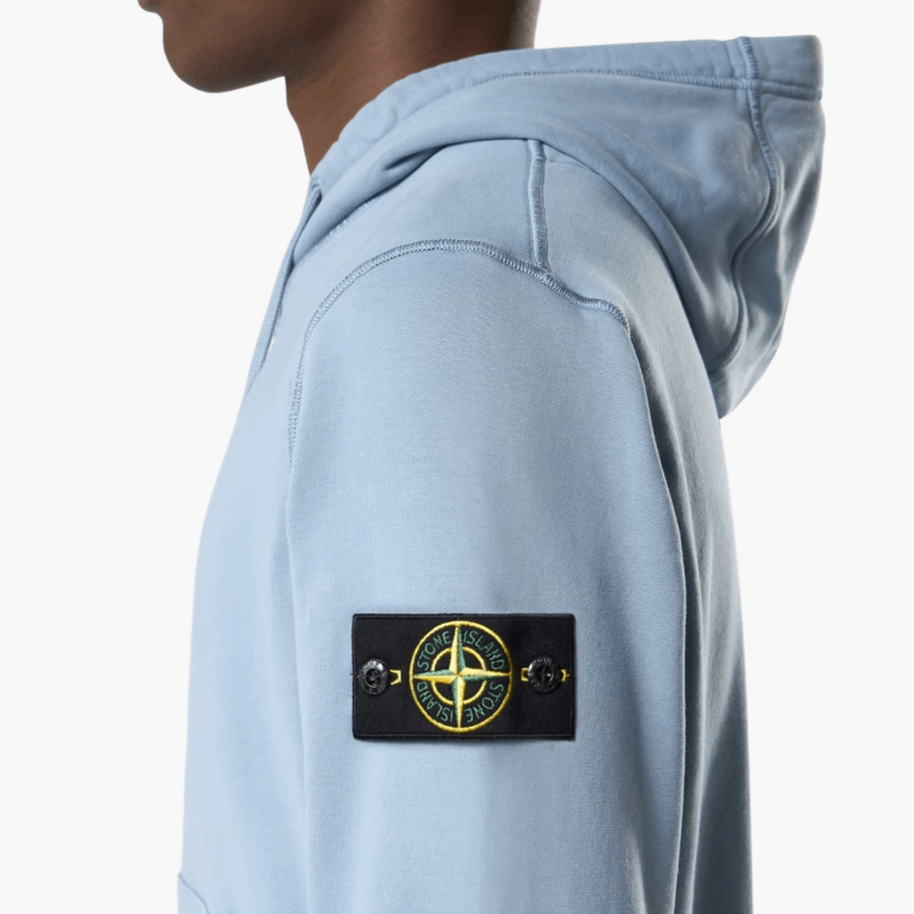 Hoodie coton bio Avio Blue