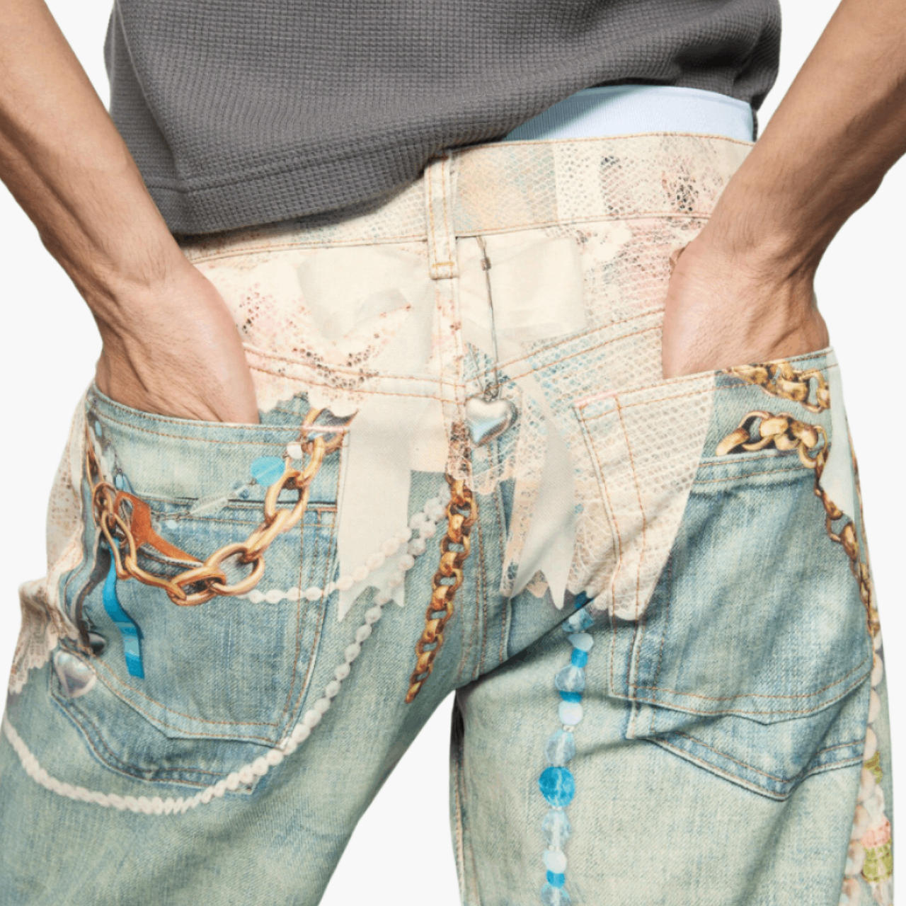 Jean Acne Studios 2006 White/Green