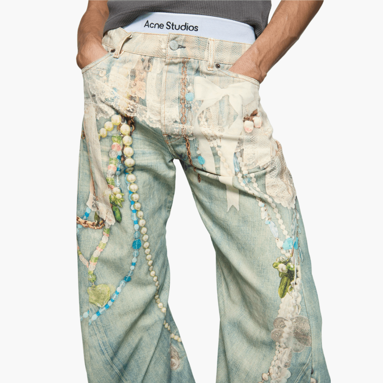 Jean Acne Studios 2006 White/Green