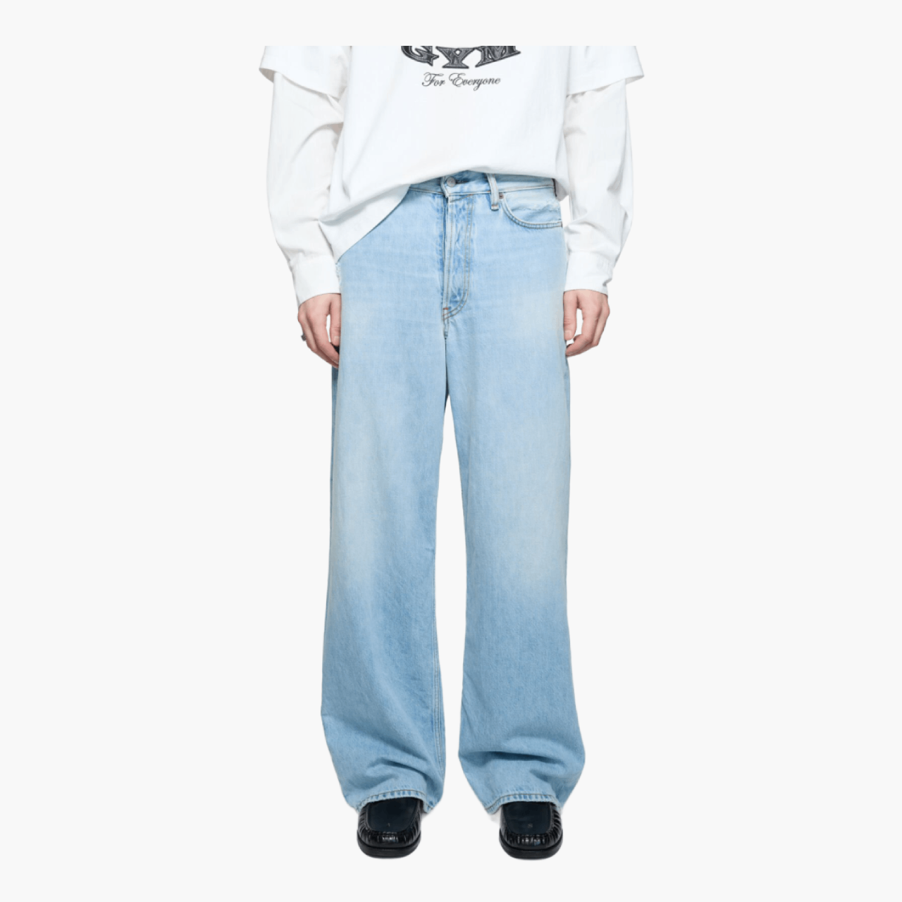 Jean 1981 loose baggy — Light Blue Vintage