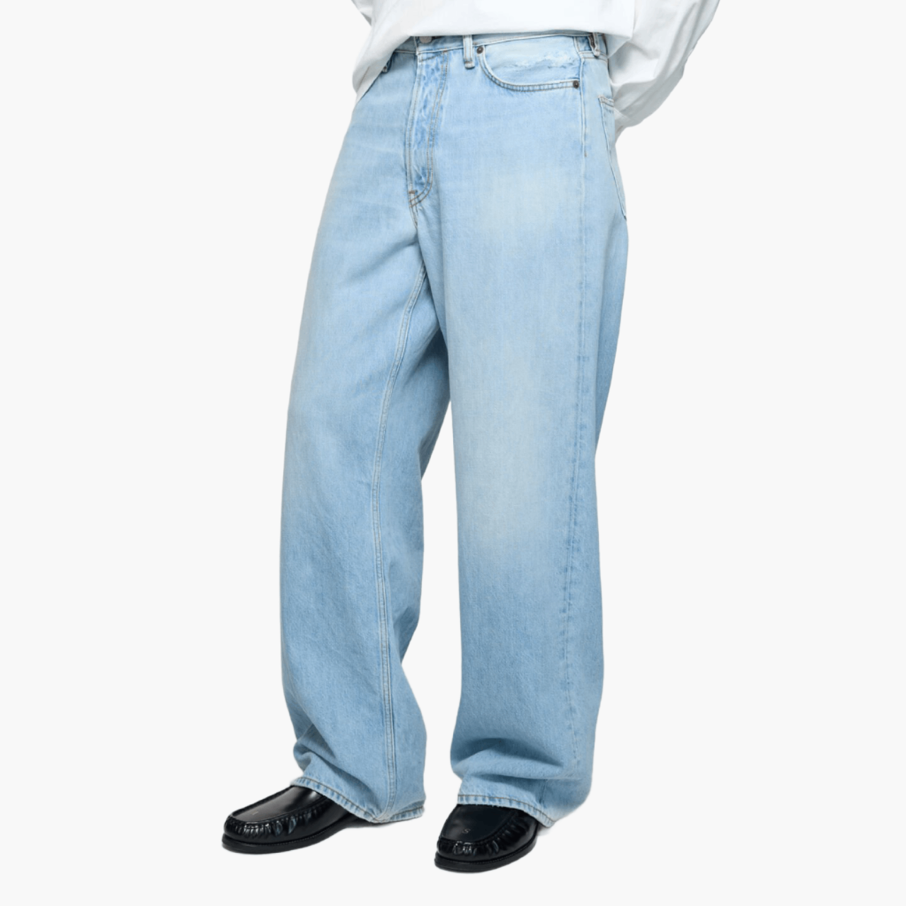Jean 1981 loose baggy — Light Blue Vintage