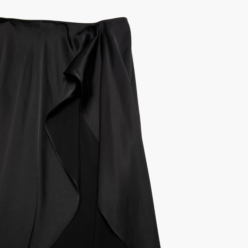 Jupe satin superposé