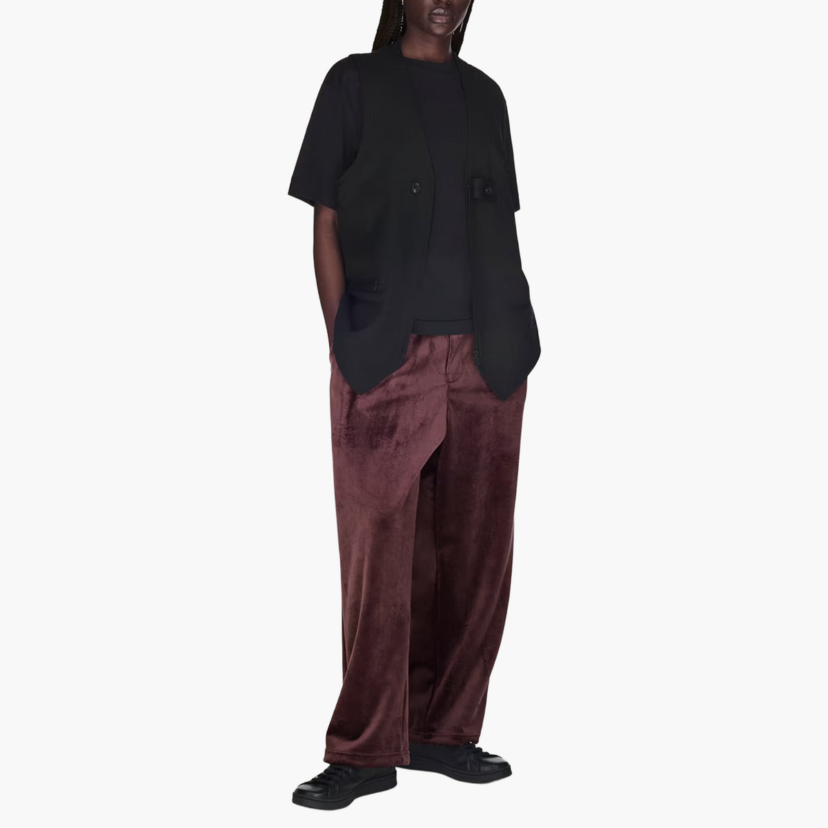 Pantalon Velours Night Red