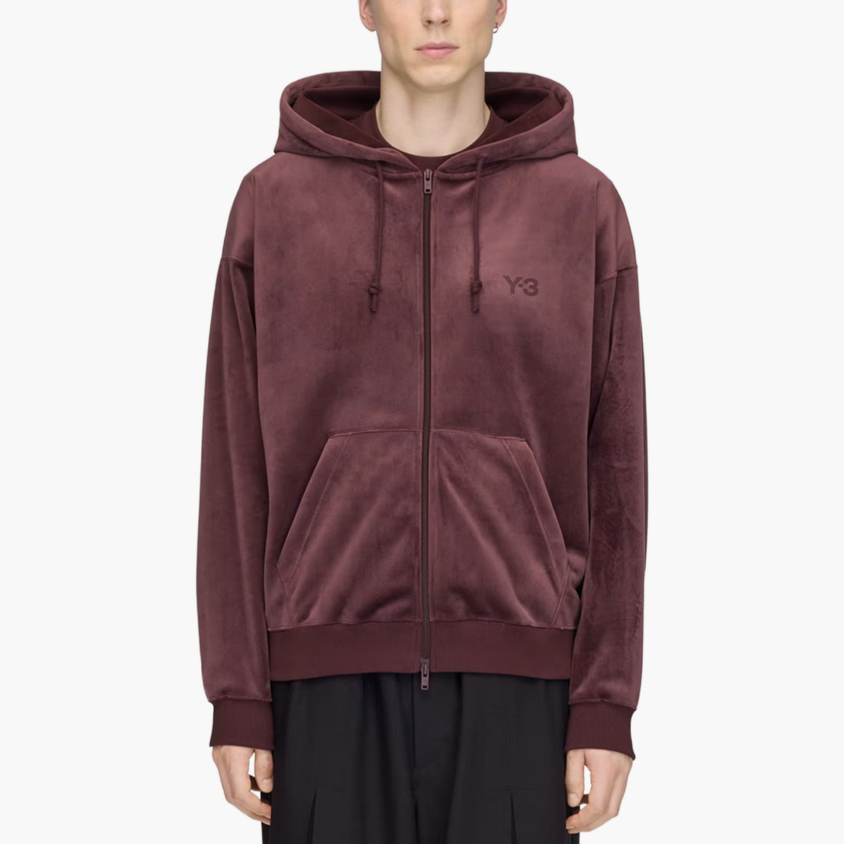 Sweat zippé « Velvet Zip » Night Red