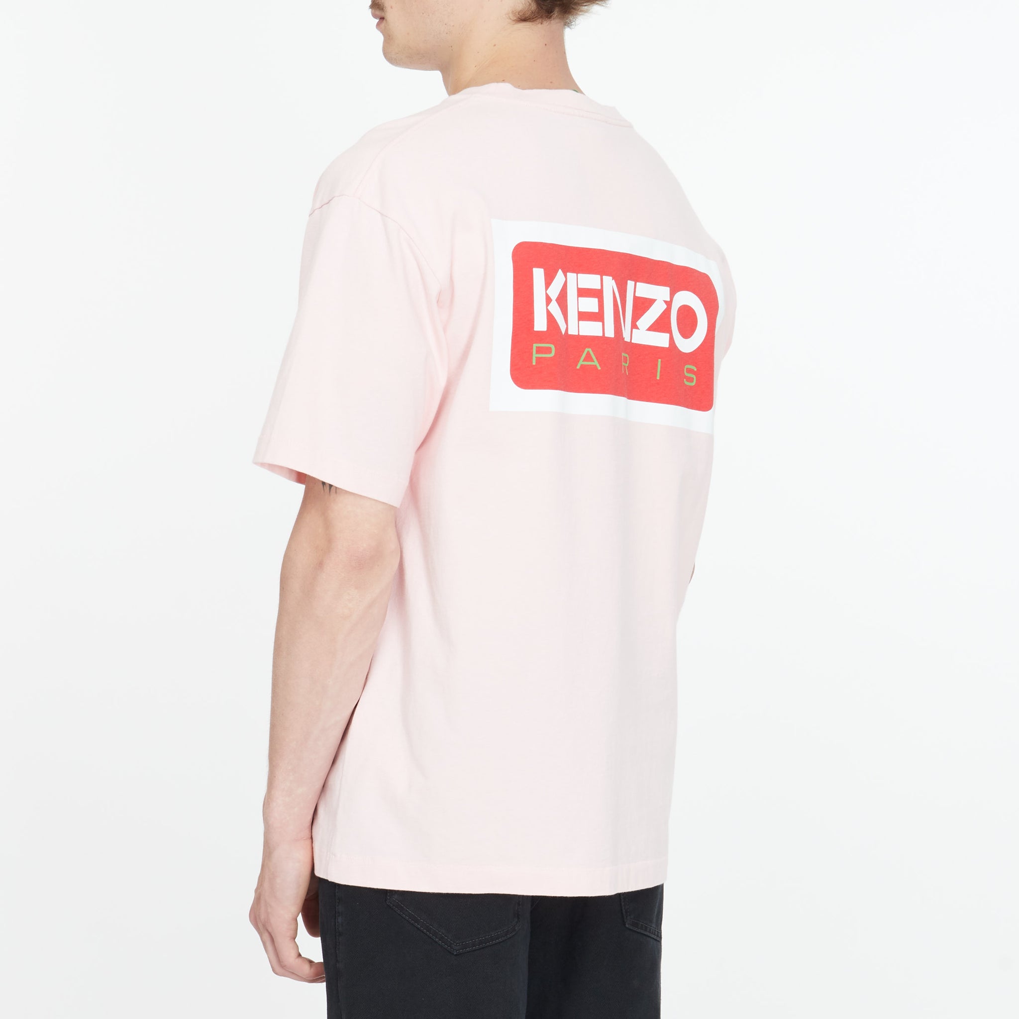 Tee Shirt Kenzo Paris Logo Rose