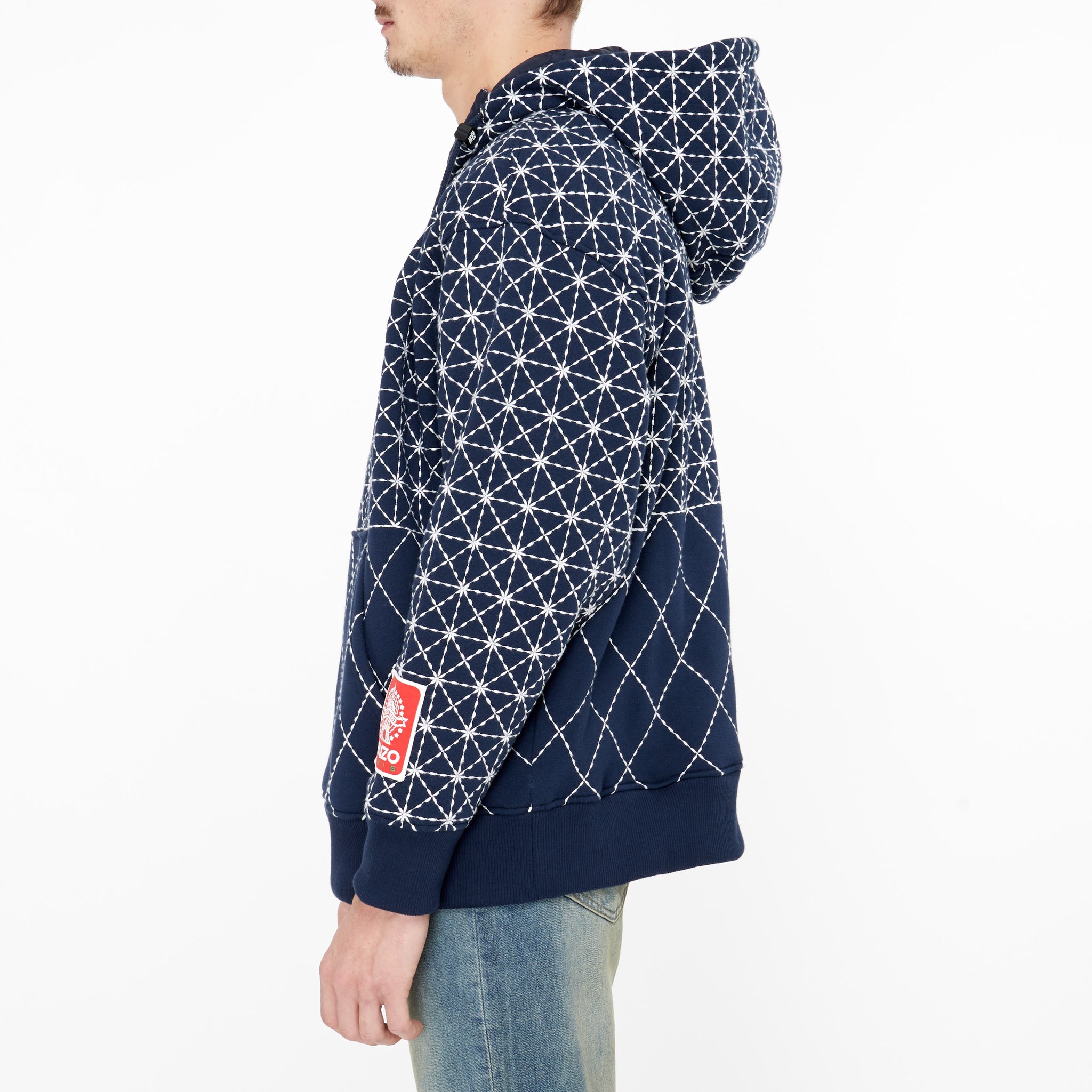 Sweatshirt Kenzo Sashiko Stitch Bleu