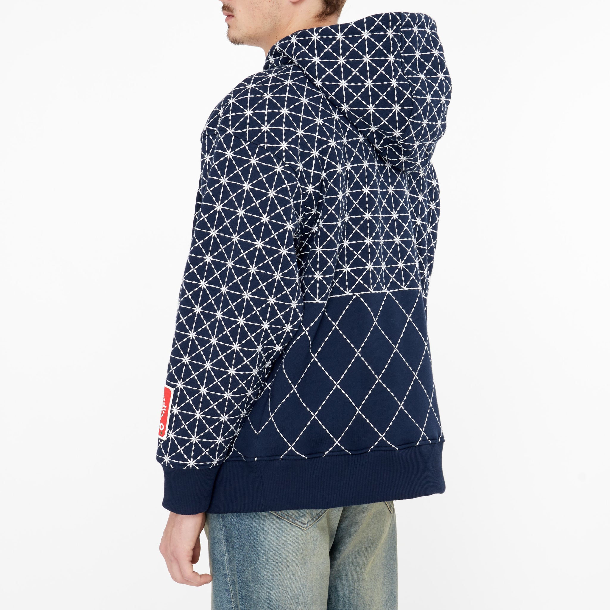 Sweatshirt Kenzo Sashiko Stitch Bleu
