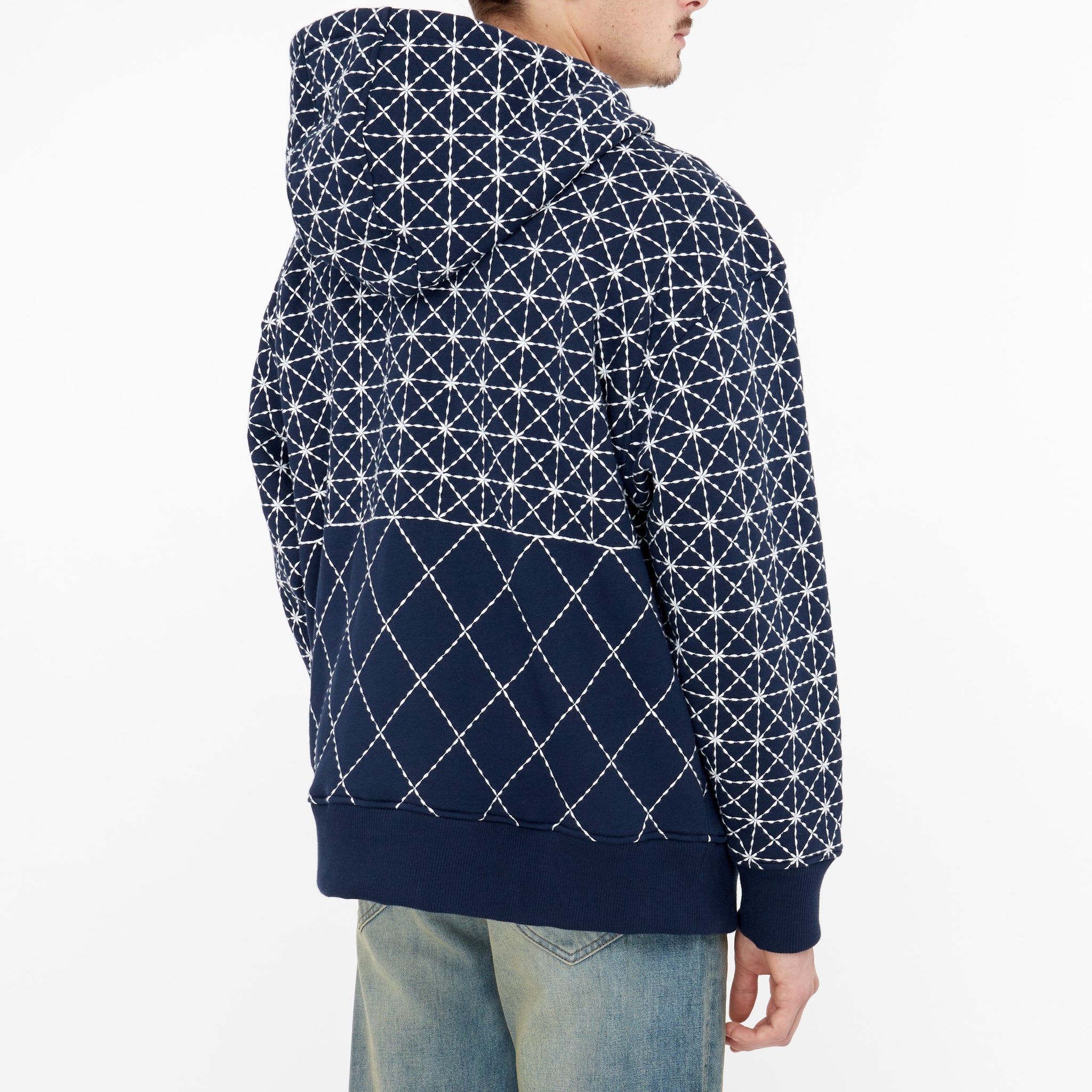 Sweatshirt Kenzo Sashiko Stitch Bleu