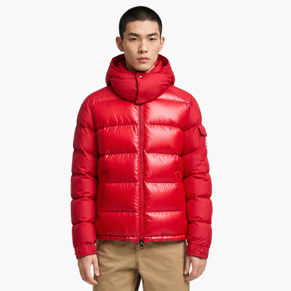 Doudoune Moncler Maya rouge