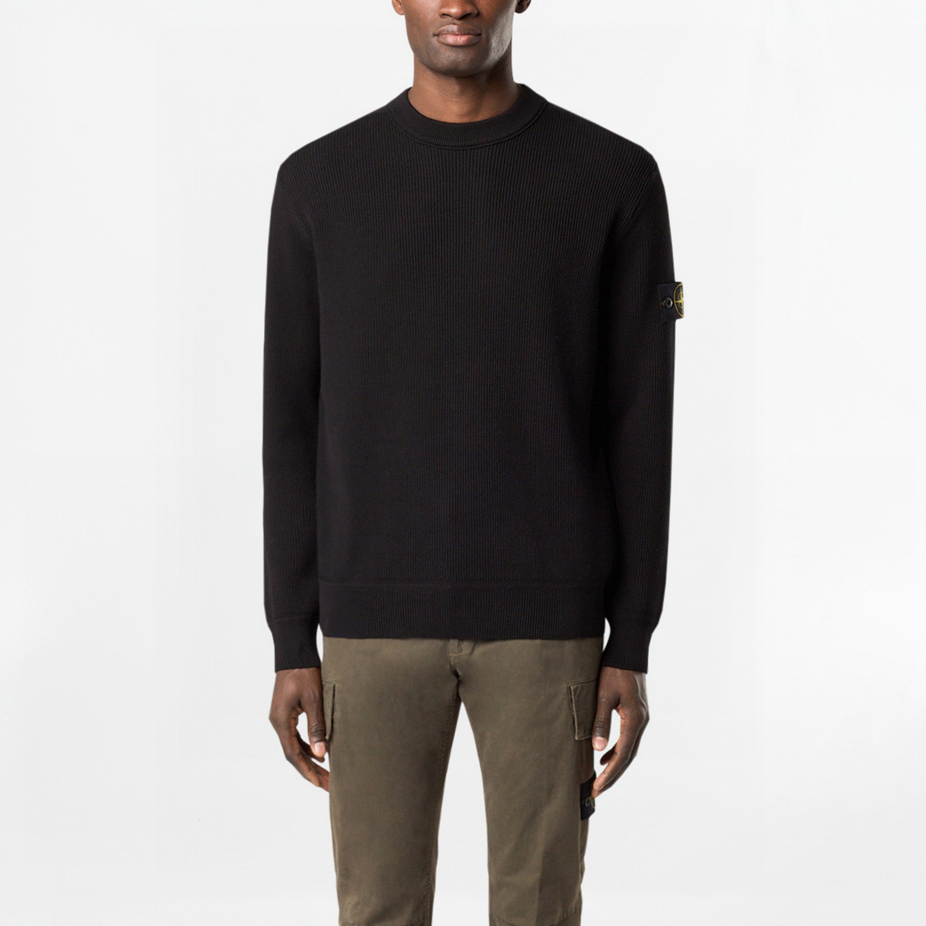 Pull Stone Island Ribbed Soft Organic Cotton 5100054 Noir