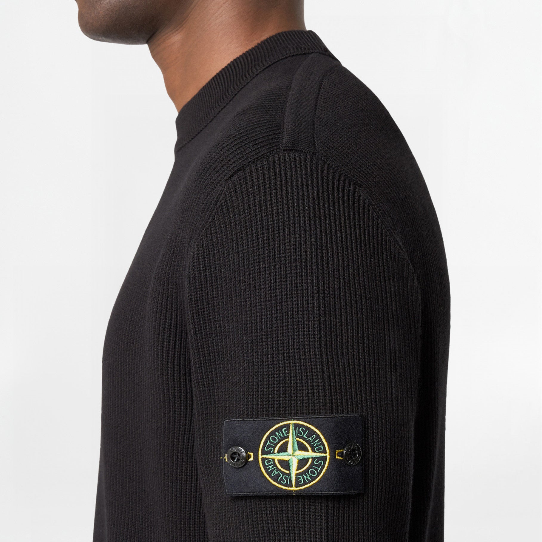 Pull Stone Island Ribbed Soft Organic Cotton 5100054 Noir