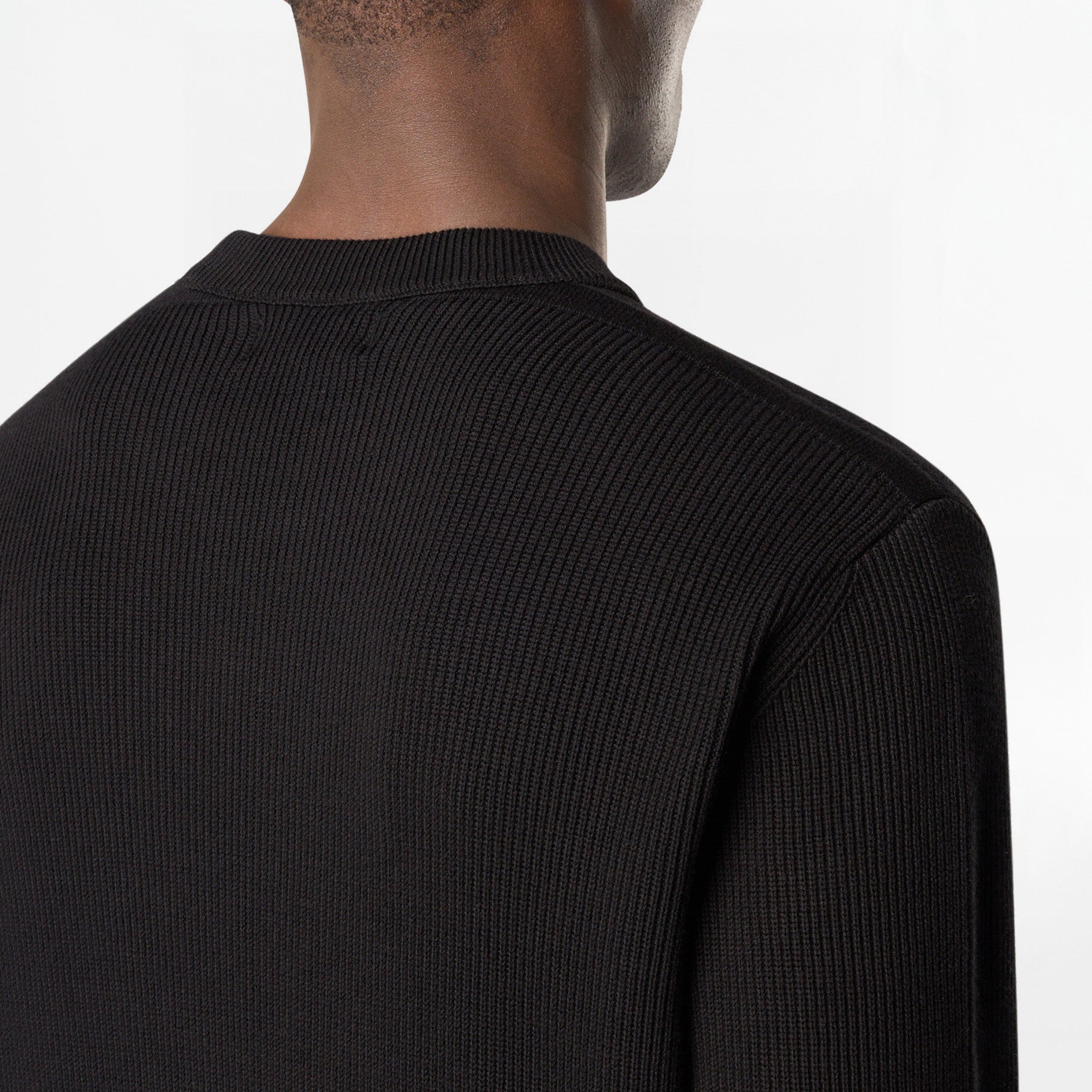 Pull Stone Island Ribbed Soft Organic Cotton 5100054 Noir