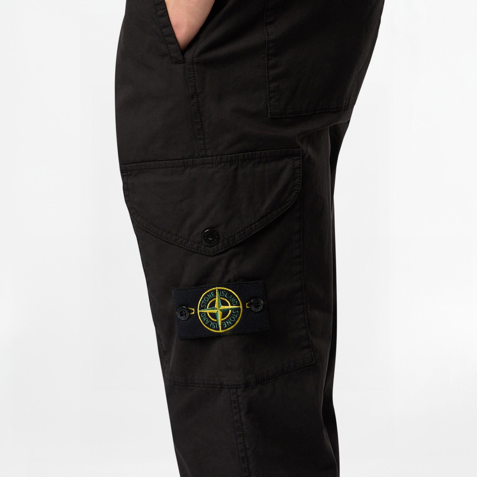 Pantalon Cargo Stone Island Supima® Cotton 3100304 Noir