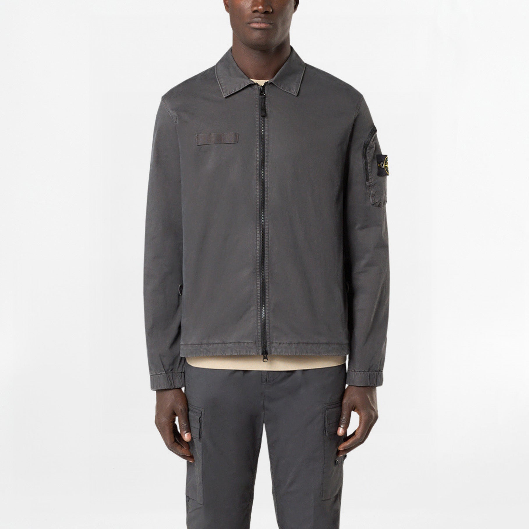 Surchemise Stone Island Organic Cotton 1200003 Gris Old