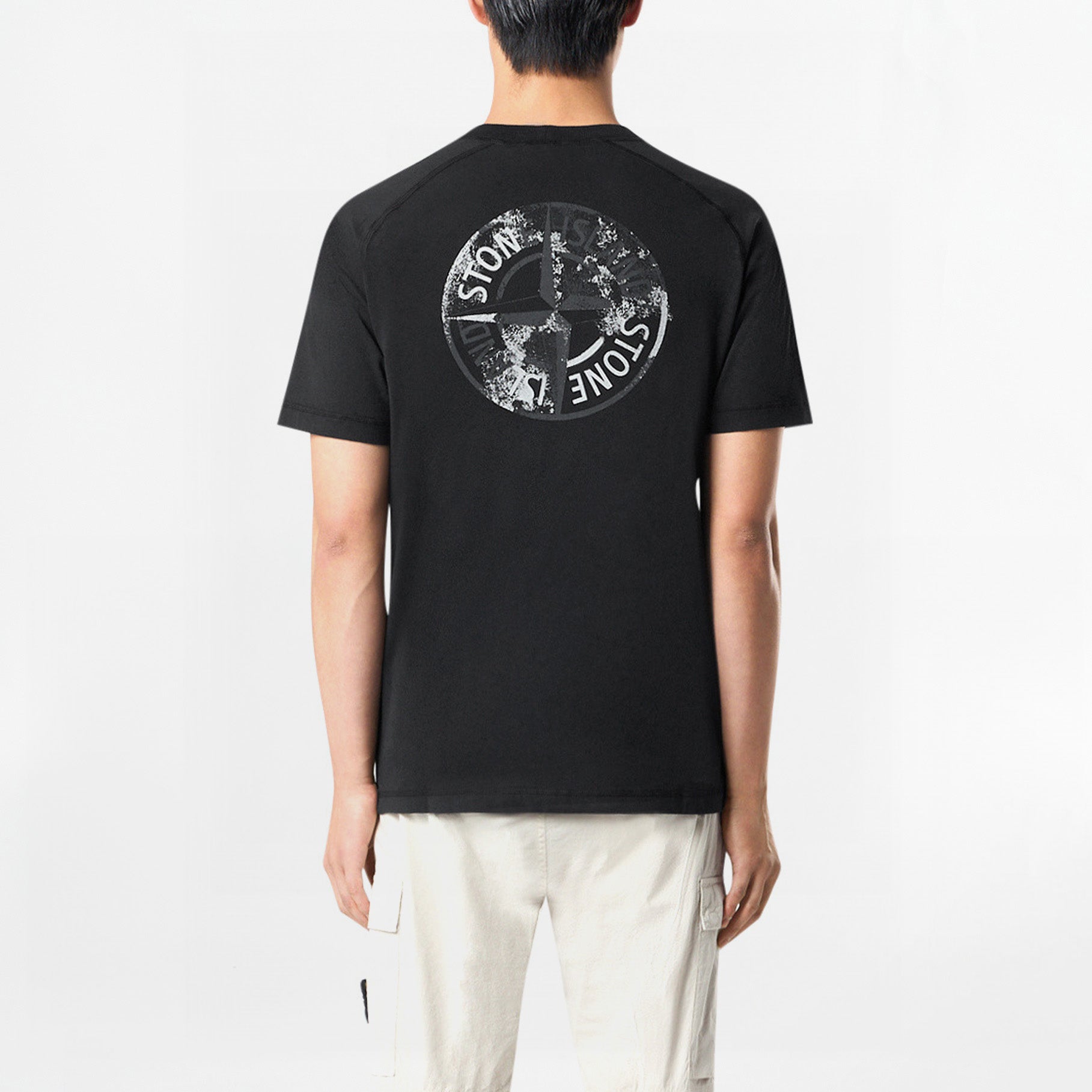T-shirt Stone Island Organic Cotton Jersey 2100020 Noir