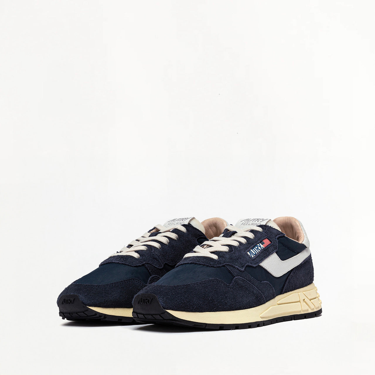 Sneakers Autry Reelwind Low en Nylon et Daim Marine