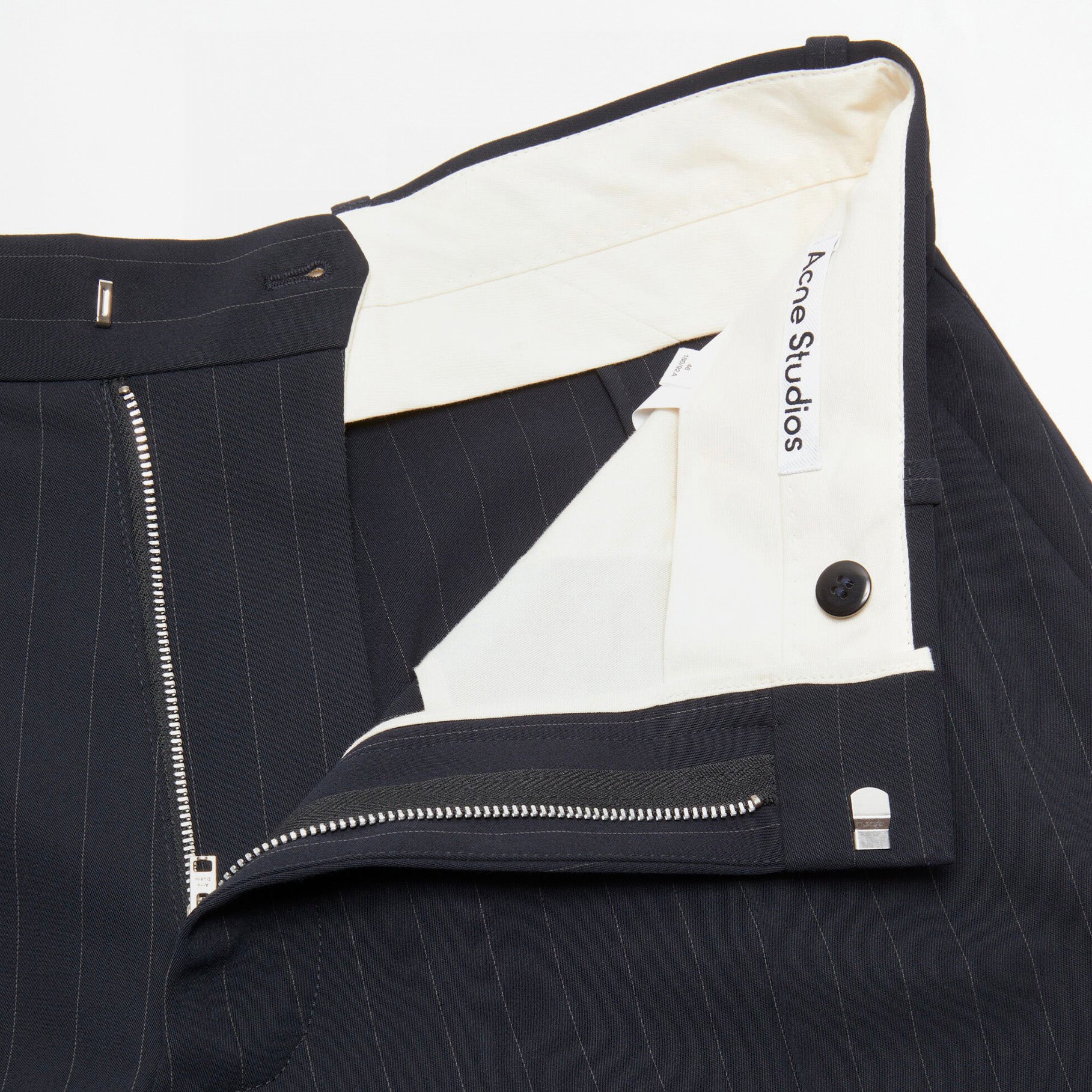 Pantalon de Costume à Rayure Acne Studios Bleu Marine