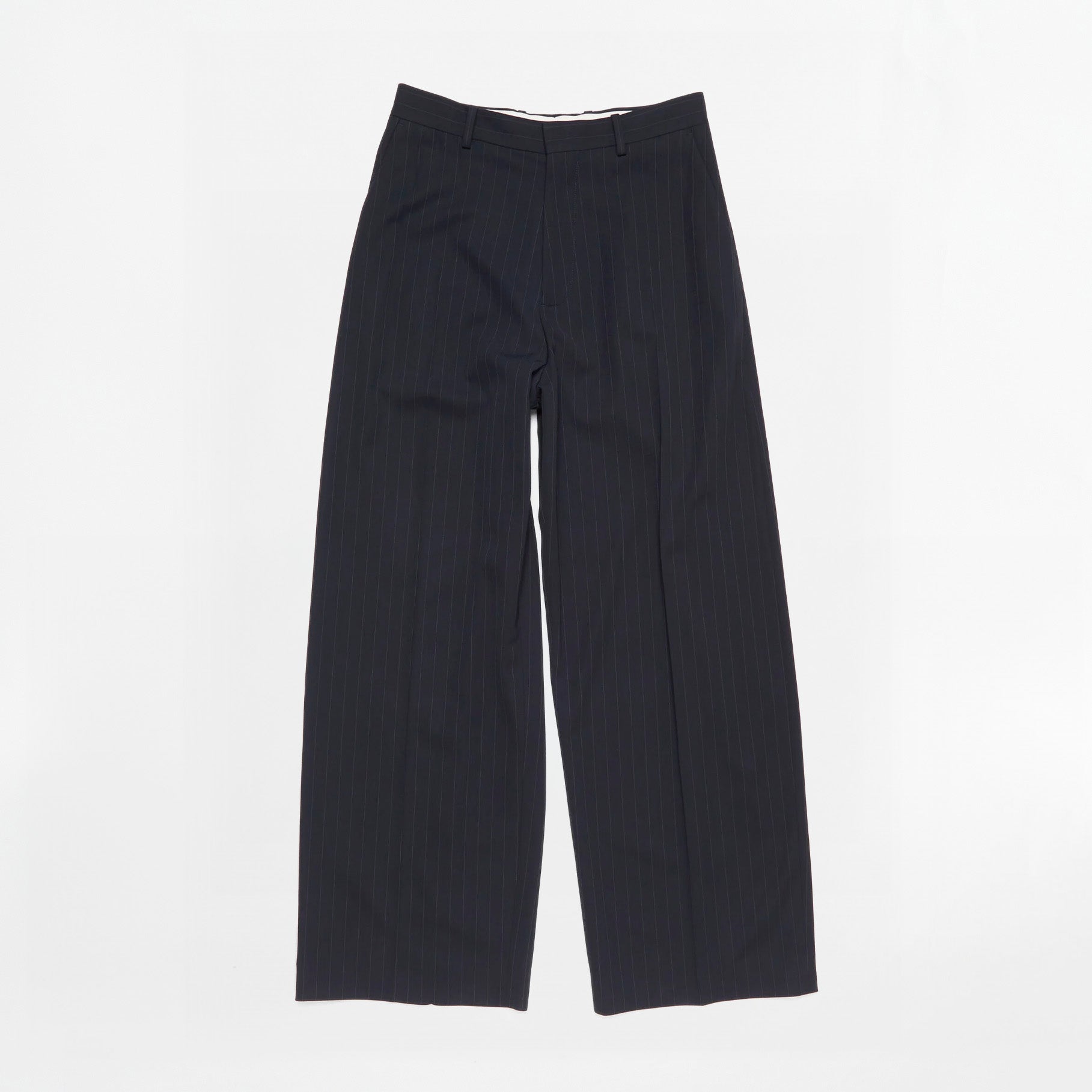 Pantalon de Costume à Rayure Acne Studios Bleu Marine