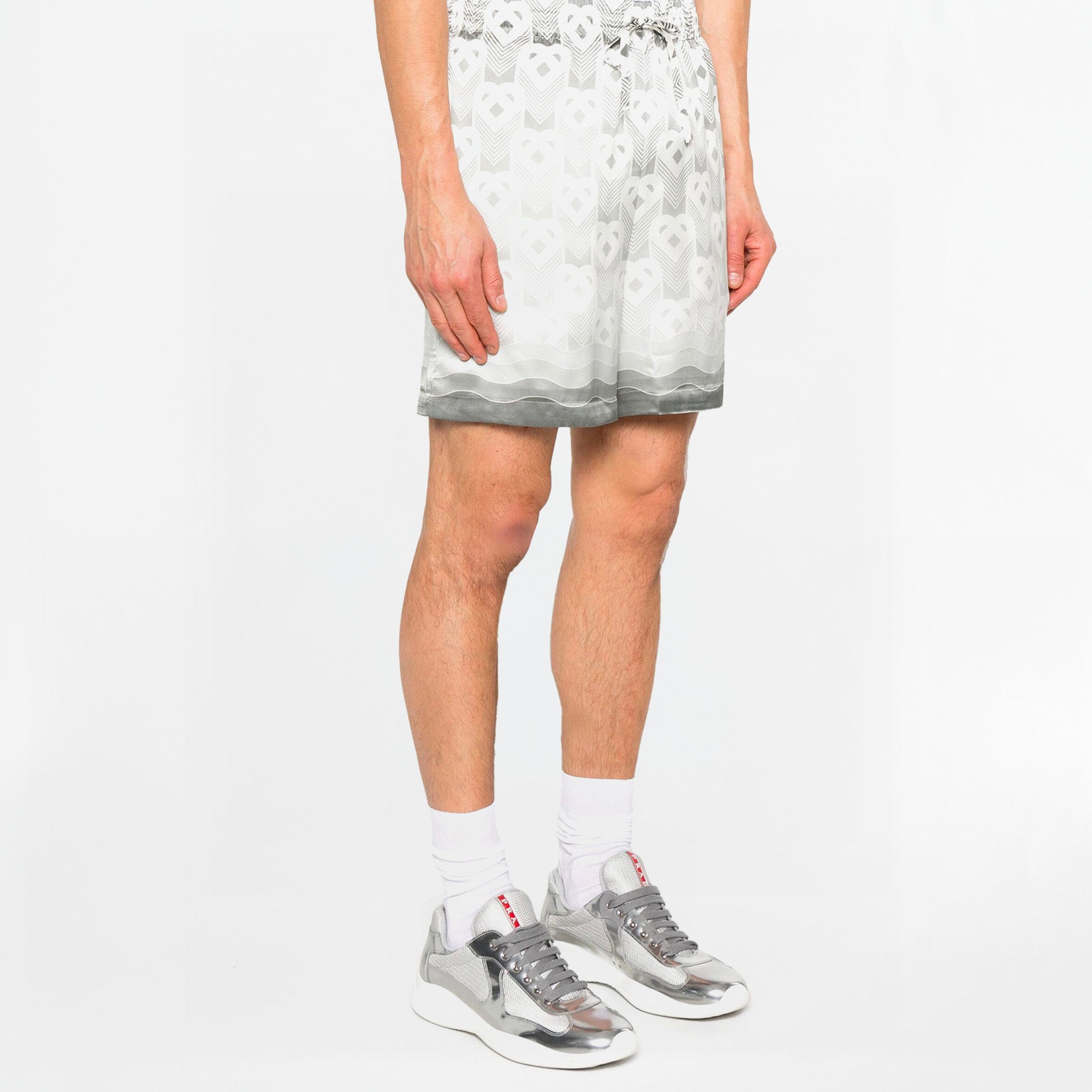 Short Casablanca Monogram Dégradé Gris